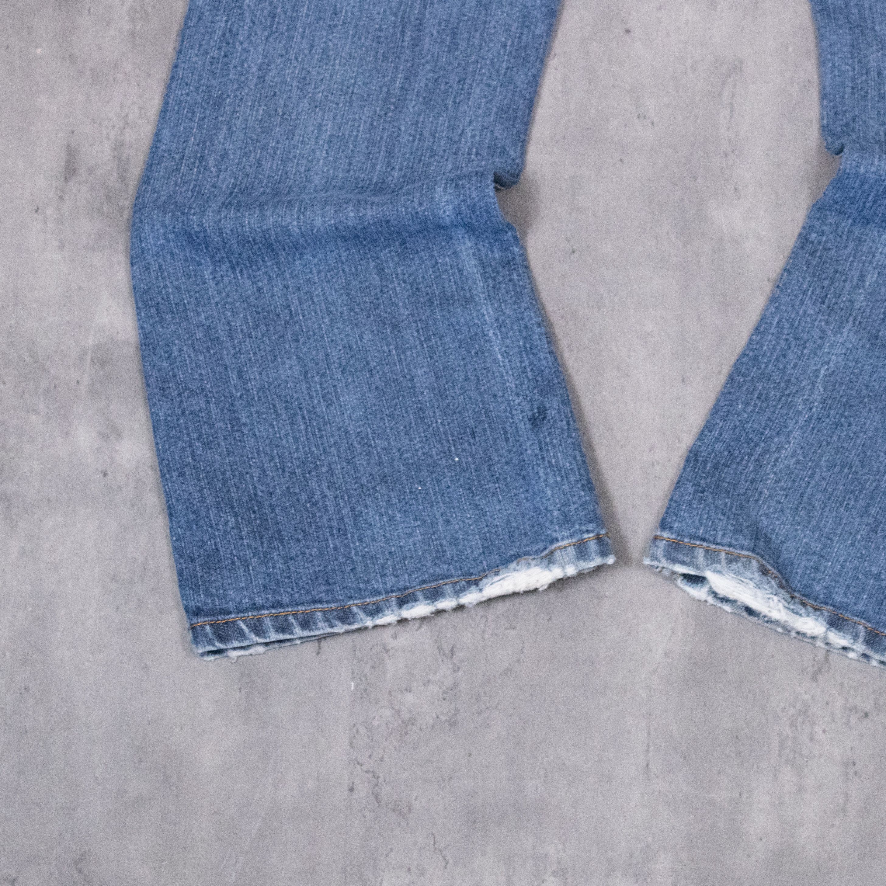 Japanese Brand VTG Y2K 2000's MIdwash Denim Jean's Flair Bootcut Pant's Size US 32 / EU 48 - 13 Thumbnail