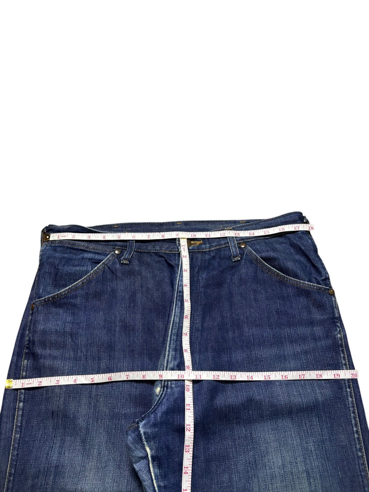 Wrangler Vintage Wrangler Blue Wash Distressed Loose Baggy Jeans Size US 36 / EU 52 - 13 Thumbnail