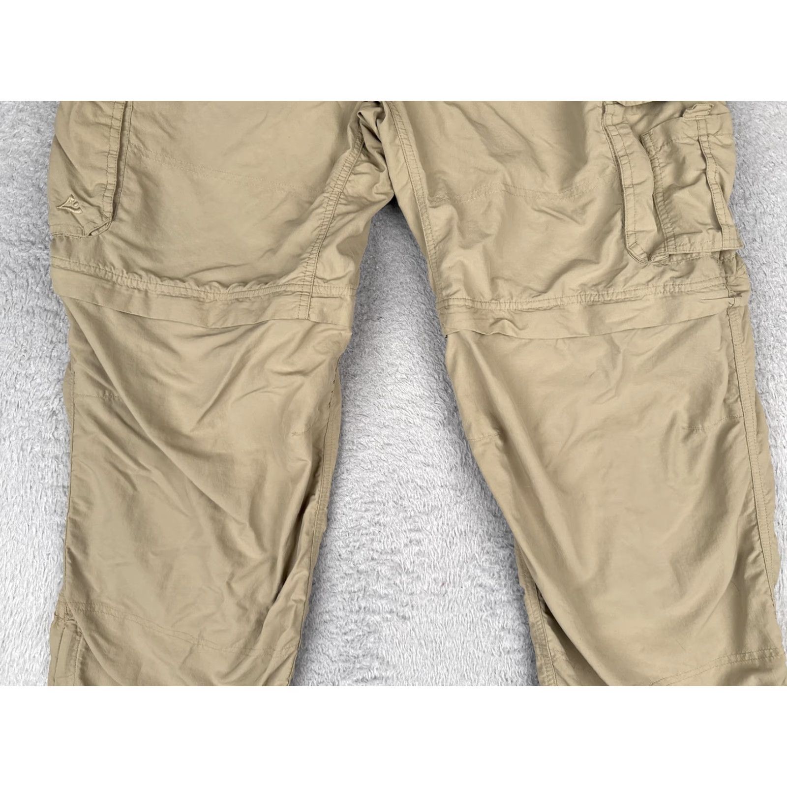 Vintage Alpine Design Pants Mens 36x32 Beige Convertible Cargo Hiking Outdoor Ankle Zip Size US 36 / EU 52 - 3 Thumbnail