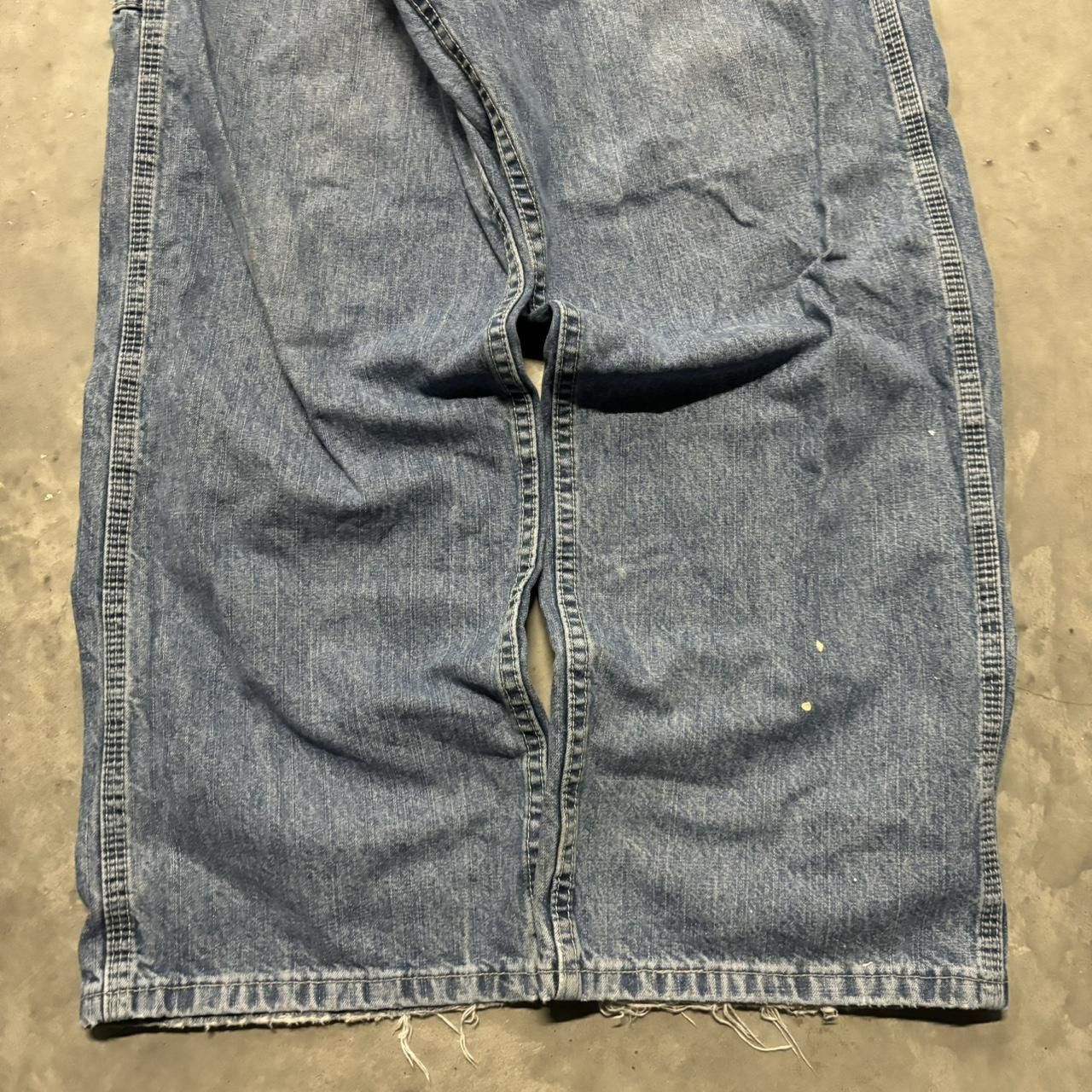 Japanese Brand × Vintage Crazy Vintage Y2K/2000s Baggy Grunge Skater Carpenter Denim Jeans! Size US 40 / EU 56 - 6 Thumbnail