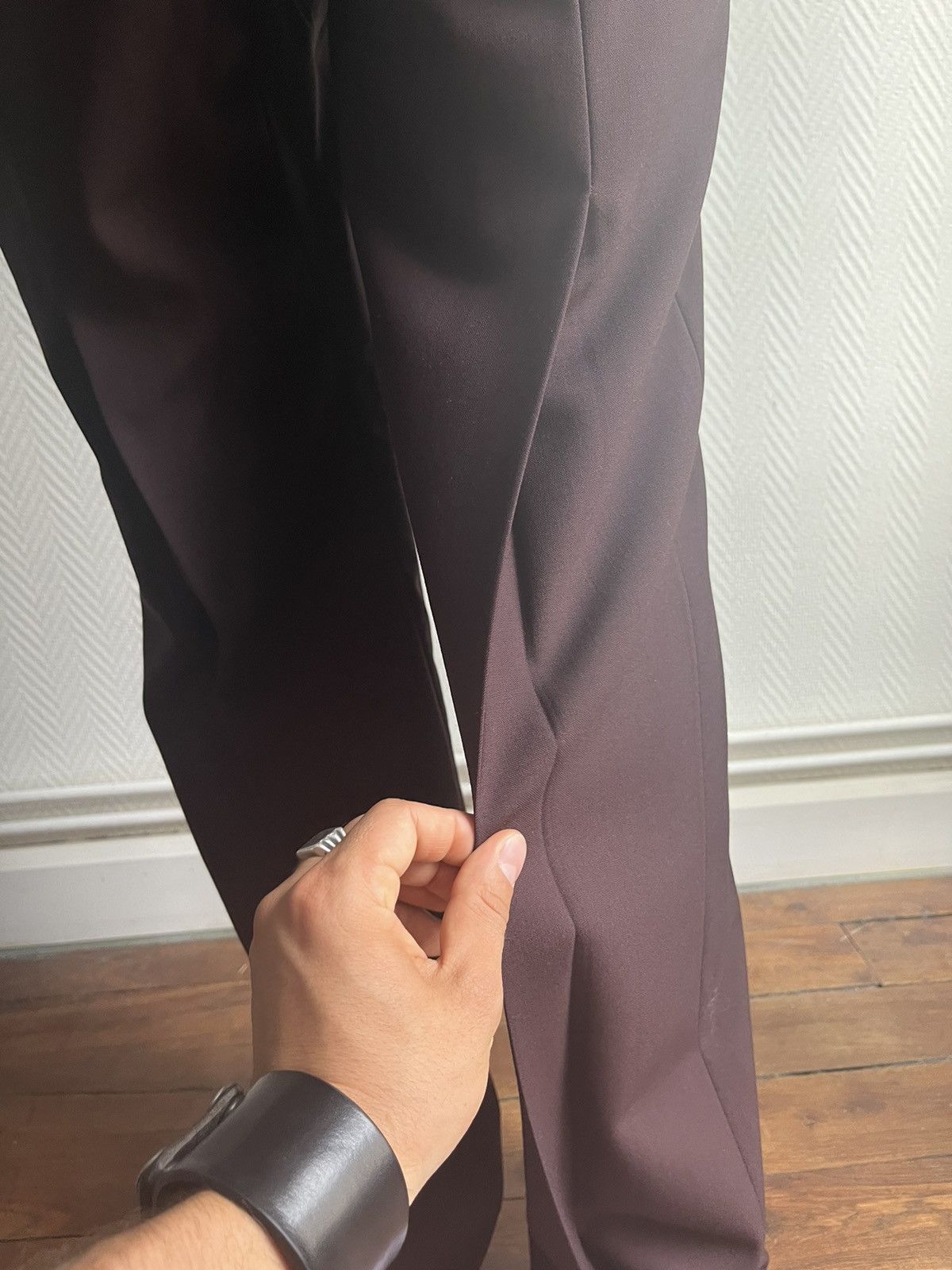 Raf Simons SS2000 Darted Flared Wool Pants Size US 32 / EU 48 - 10 Thumbnail