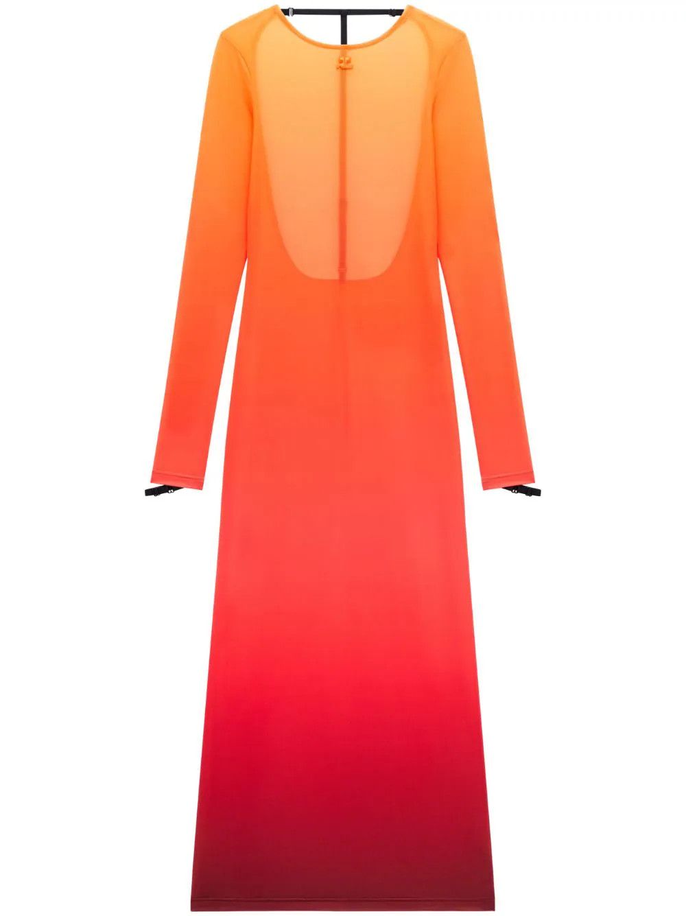 Courreges o1mle0824 Second Skin Dress Gradient Sunset in Multicolor Size L / US 10 / IT 46 - 1 Thumbnail