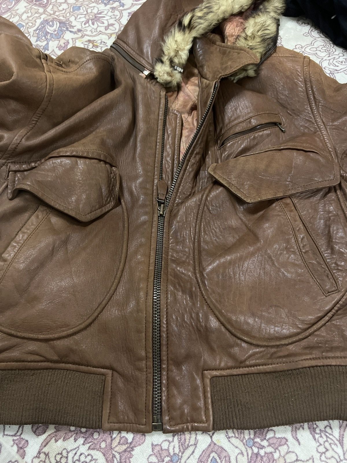 Japanese Brand Leather Jacket Scoop Boys Size US XL / EU 56 / 4 - 5 Thumbnail