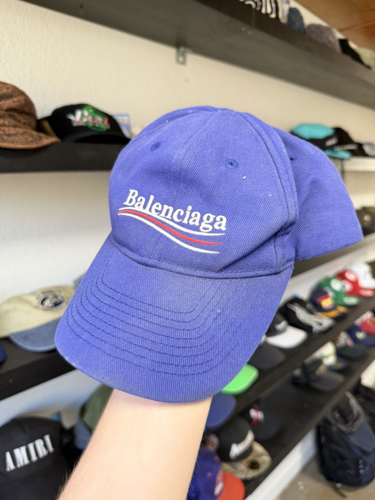 Balenciaga Balenciaga Campaign Blue Hat Size ONE SIZE - 2 Thumbnail