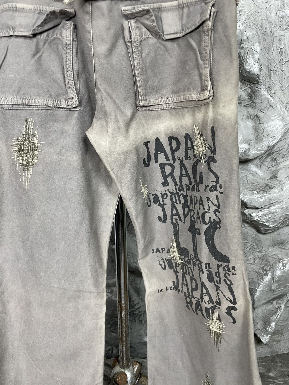 Hysteric Glamour × If Six Was Nine × Japanese Brand Y2K Punk Japan Rag Distressed Fade Bootcut Zip Pants Size 30" / US 8 / IT 44 - 7 Thumbnail