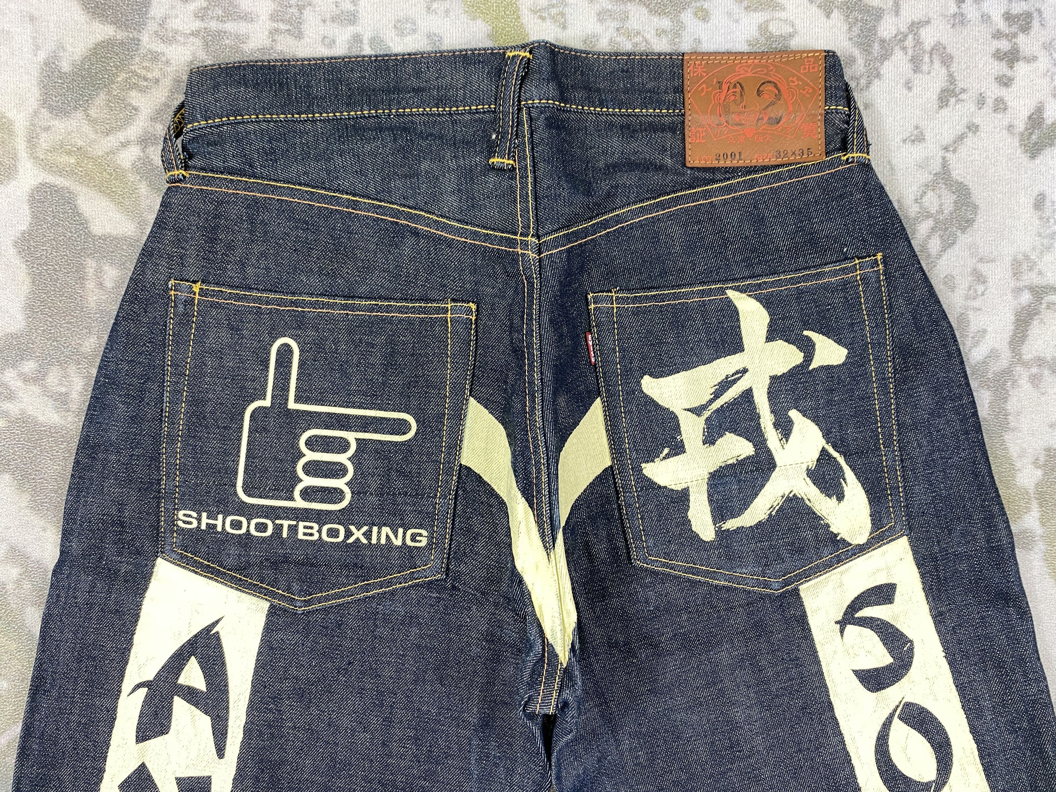 Evisu × Japanese Brand REDLINE EVISU X ANDY SOUWER DAICOCK 32x30.5 Denim-JN3434 Size US 32 / EU 48 - 4 Thumbnail