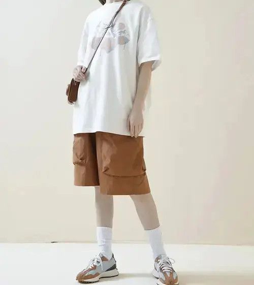 Japanese Brand 21SS Indigo Union Japan Brown Big Pockets Relaxed Fit Shorts Size US 32 / EU 48 - 2 Thumbnail