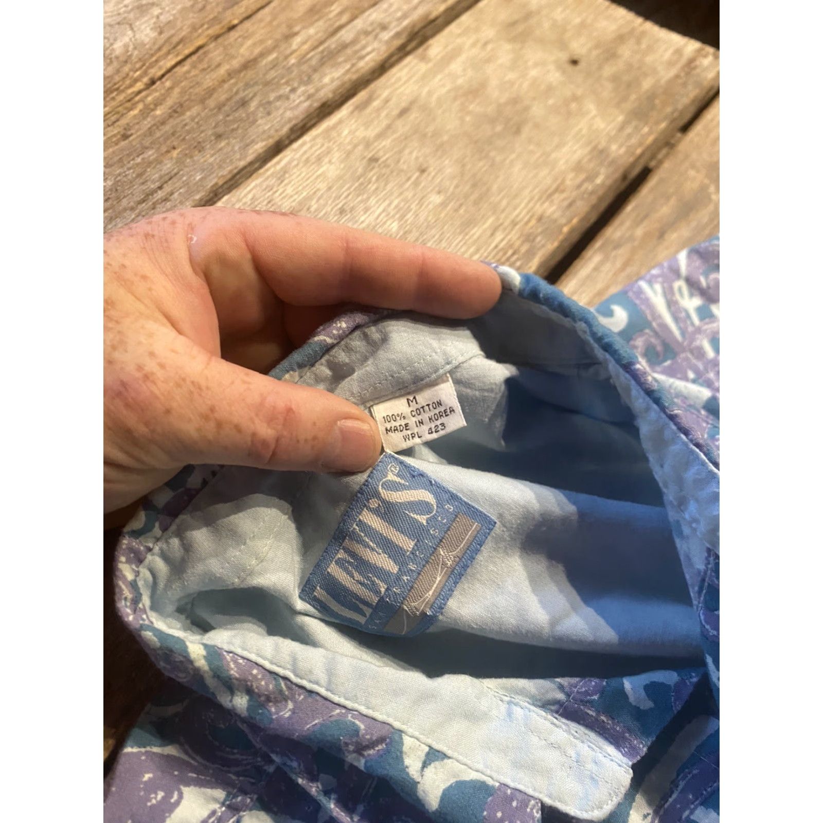 Levi's VINTAGE Levi's Hawaiian Short Sleeve Shirt Mens M Blue Size US M / EU 48-50 / 2 - 5 Thumbnail