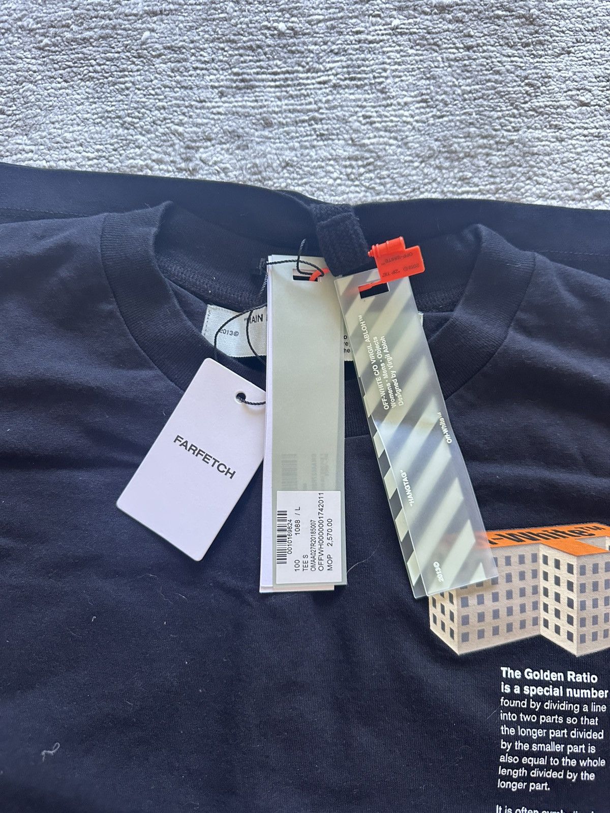 Off-White Off-White “Rationalism” Golden Ratio Graphic T-Shirt Size US L / EU 52-54 / 3 - 9 Thumbnail