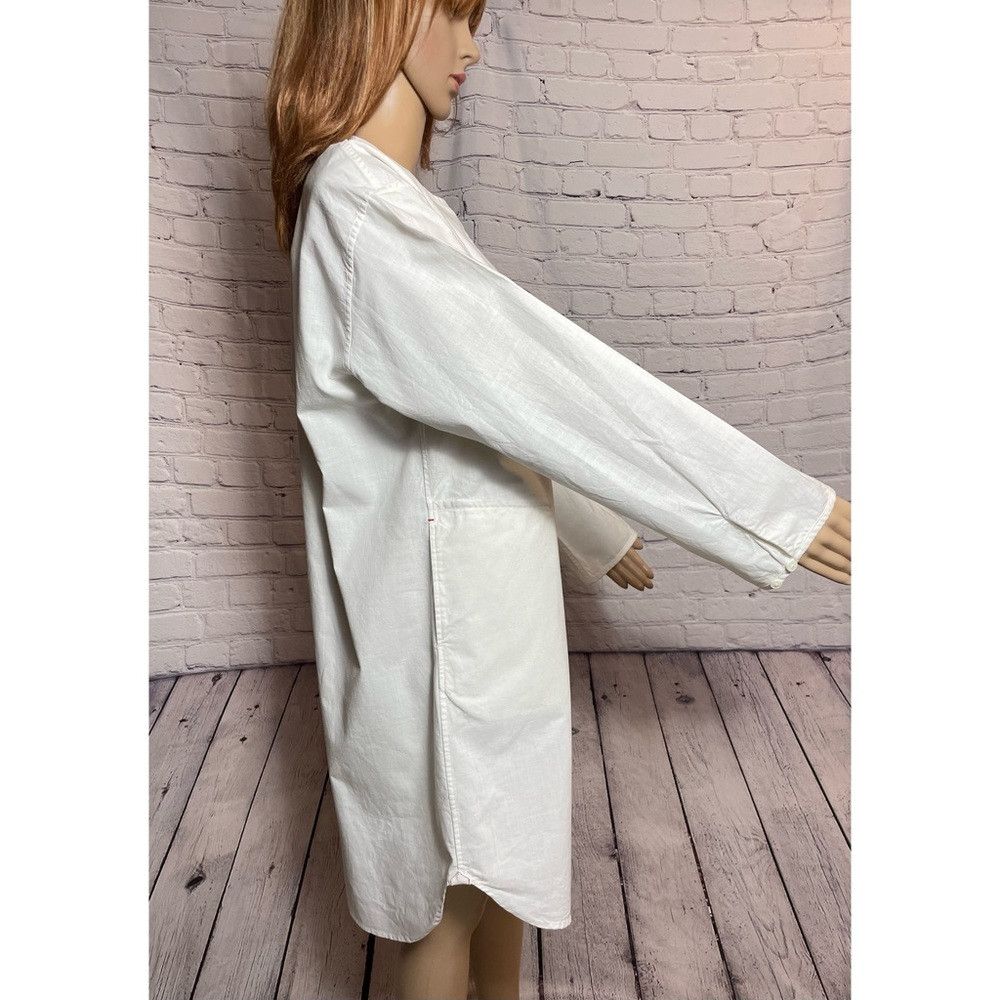 Uniqlo Ines de la Fressange Uniqlo Cotton White Summer Coat Size X Size XXS / US 00 / IT 34 - 3 Thumbnail