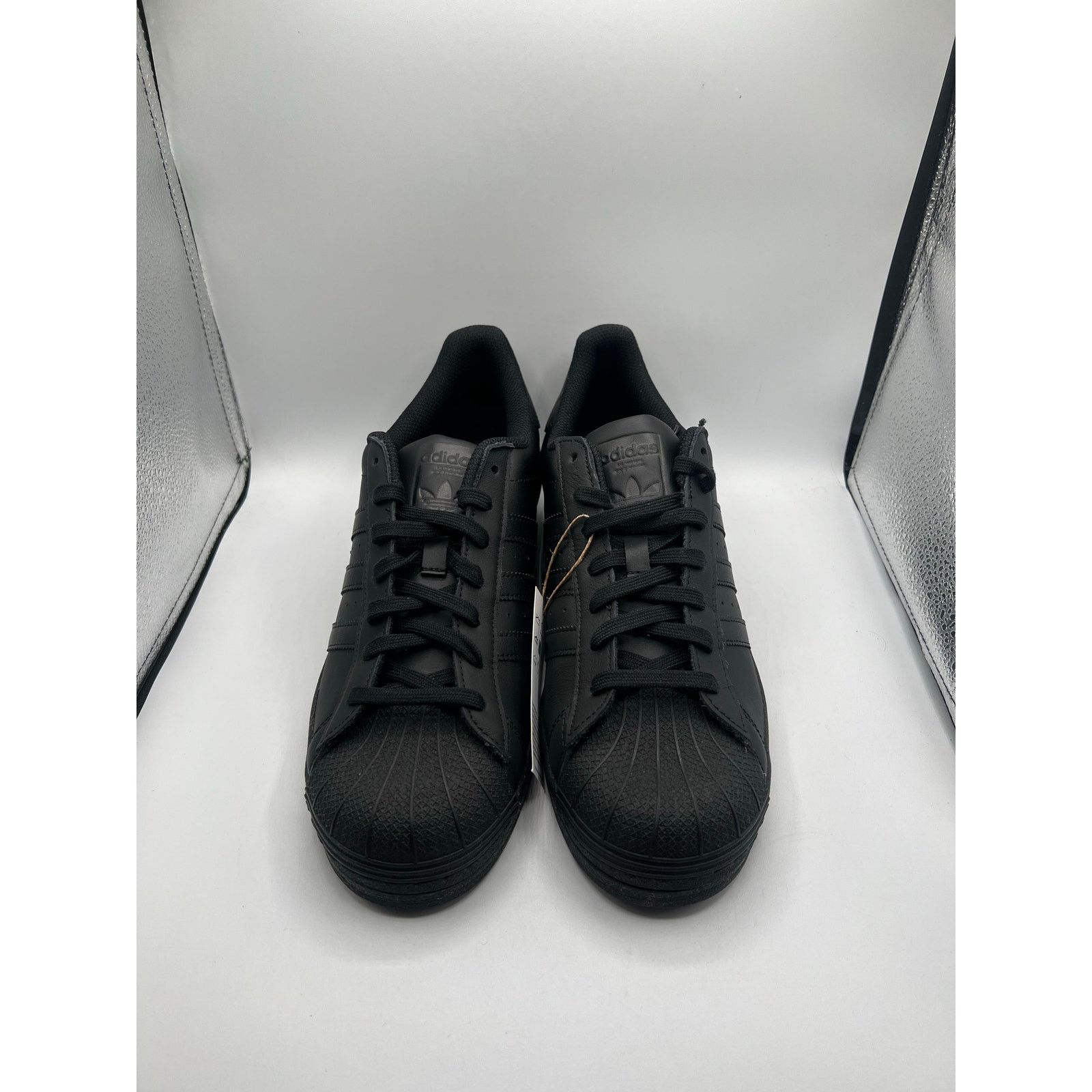Adidas Adidas Superstar “All Black” size 10 men’s Size US 10 / EU 43 - 2 Thumbnail