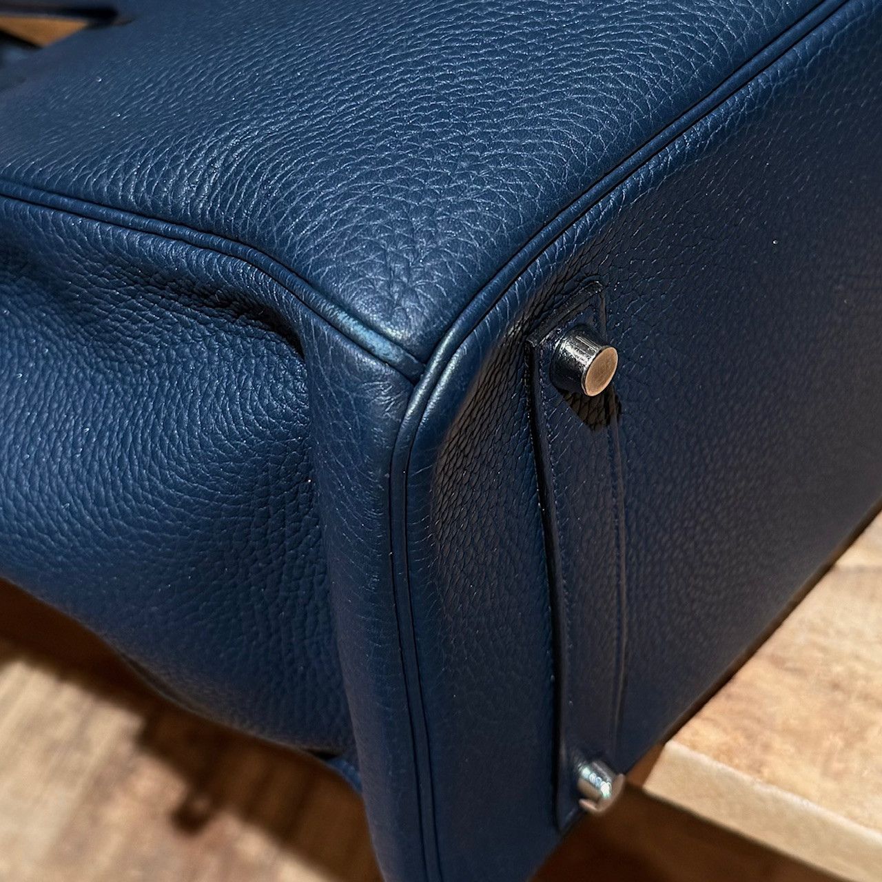 Hermes Hermès 2010 Bleu De Malte Clemence Leather Birkin 35 Bag Size ONE SIZE - 9 Thumbnail