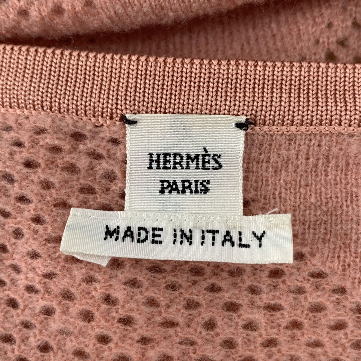 Hermes Hermes Orange Pink Wool Knitted Cardigan K26WX Size XXS / US 00 / IT 34 - 5 Thumbnail
