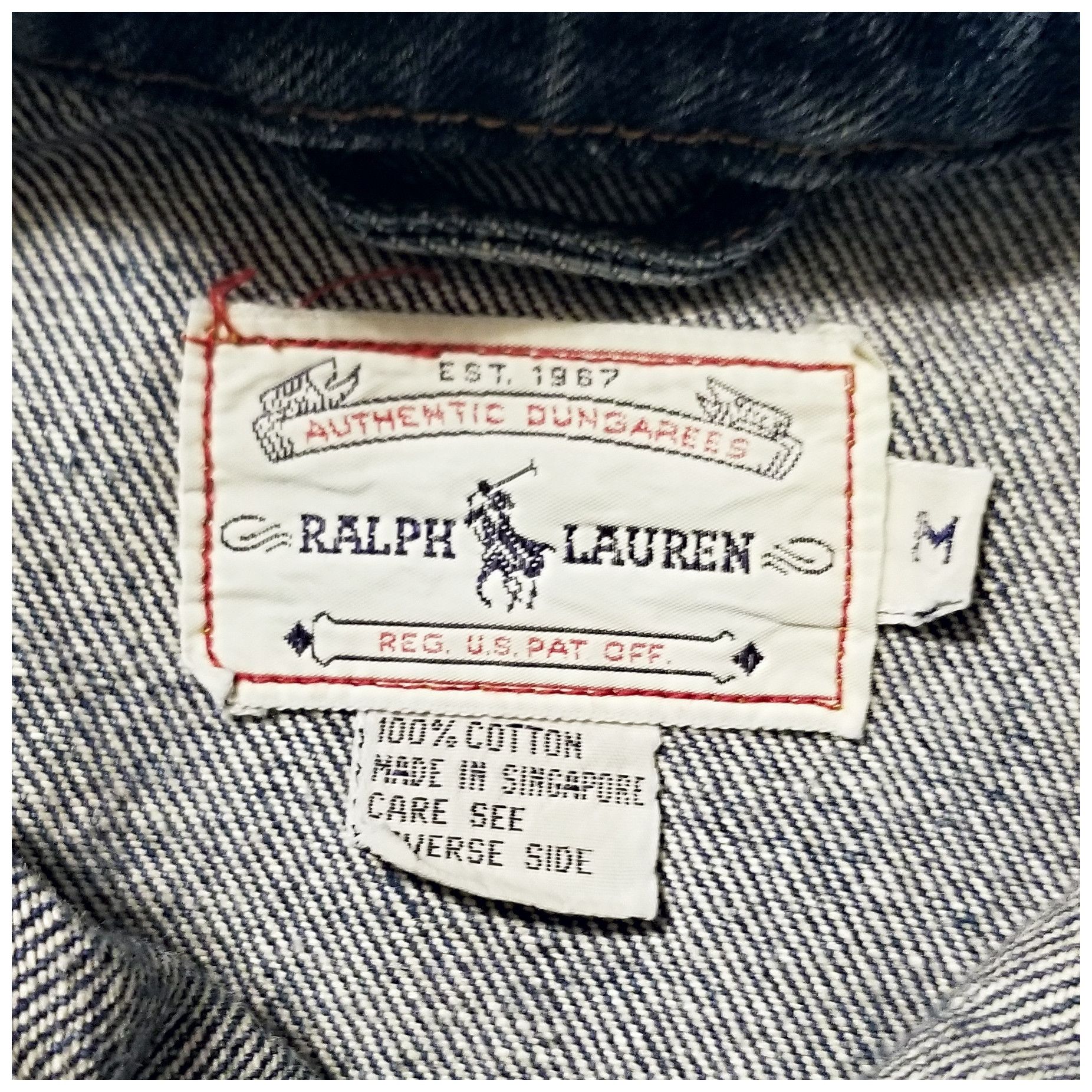 RRL Ralph Lauren VINTAGE 90s POLO RALPH LAUREN DENIM JACKET- WOMEN'S SIZE MED Size M / US 6-8 / IT 42-44 - 9 Thumbnail