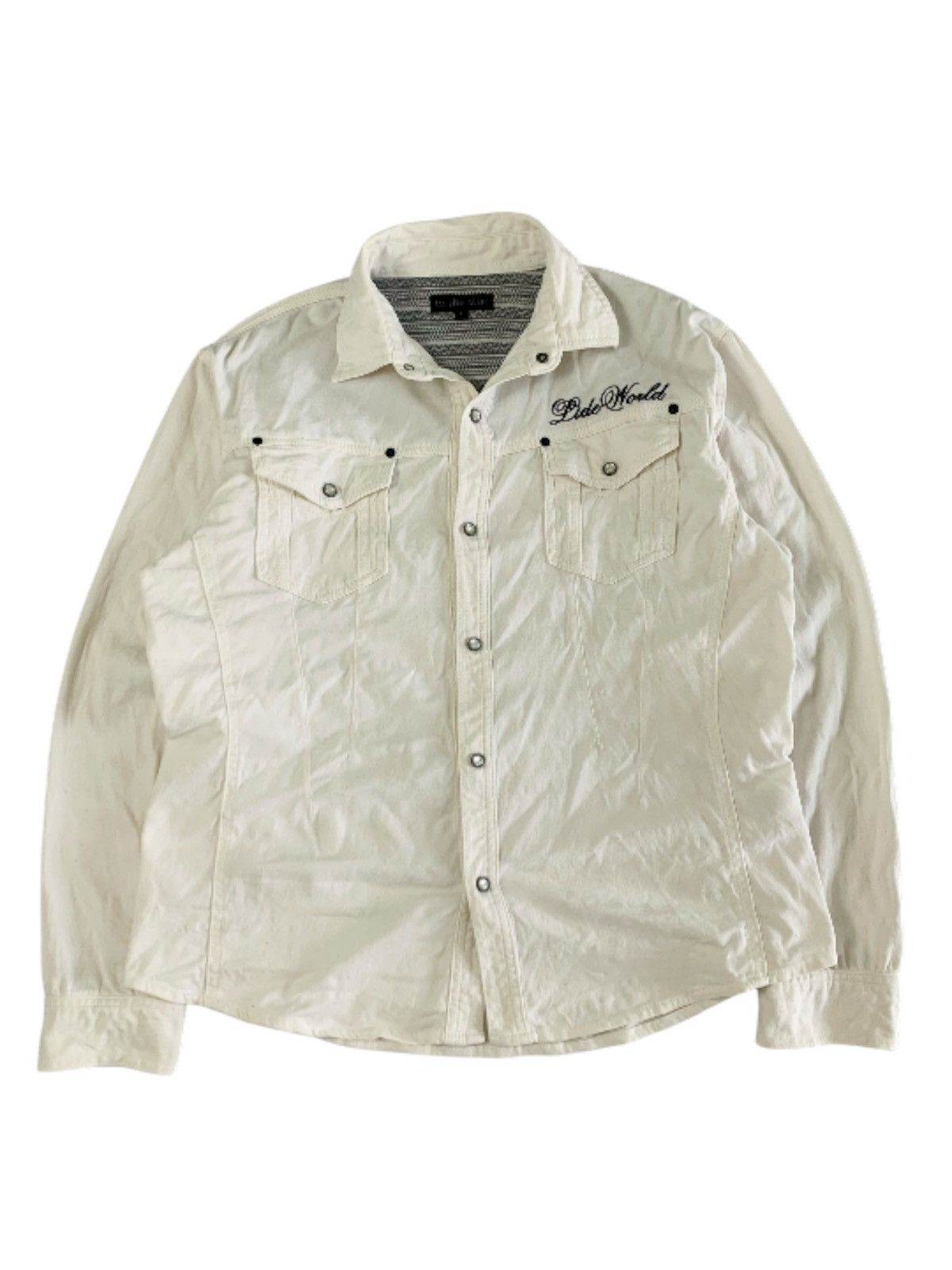 In The Attic in the attic longsleeve white western shirt Size US L / EU 52-54 / 3 - 1 Thumbnail