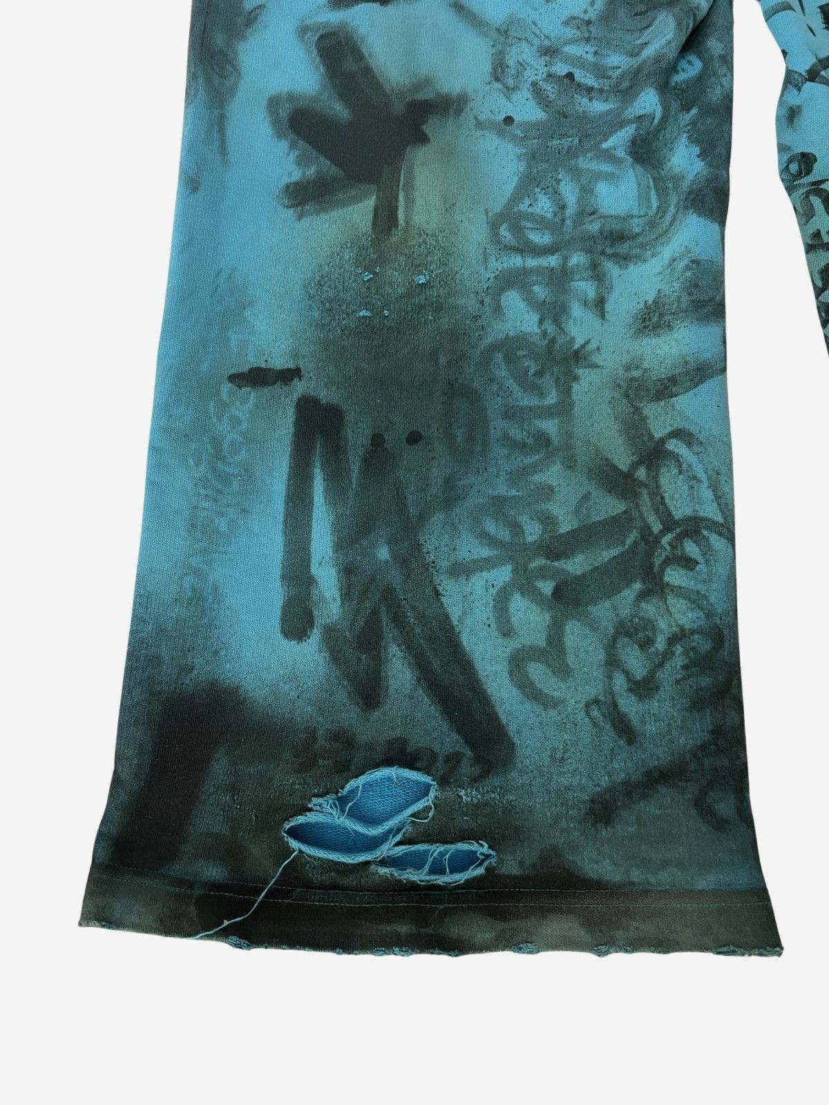 Balenciaga Balenciaga SS23 Blue Skater Graffiti Sweatpants Size US 30 / EU 46 - 13 Thumbnail