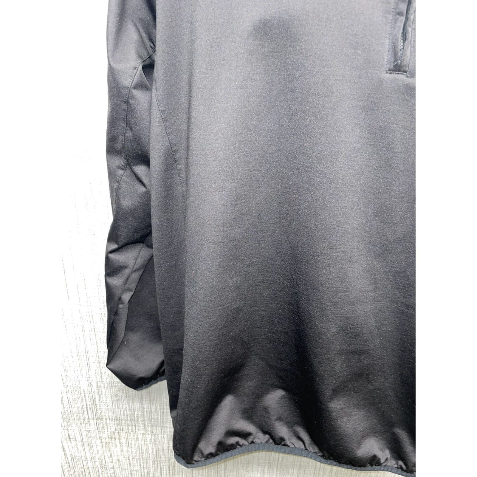 Vintage Straight Down Polyester Black Half Zip Pullover Sweatshirt Mens L Shirt Zip Pullover Mens L Black Polyester Zip Sweatshirt Size US L / EU 52-54 / 3 - 3 Thumbnail