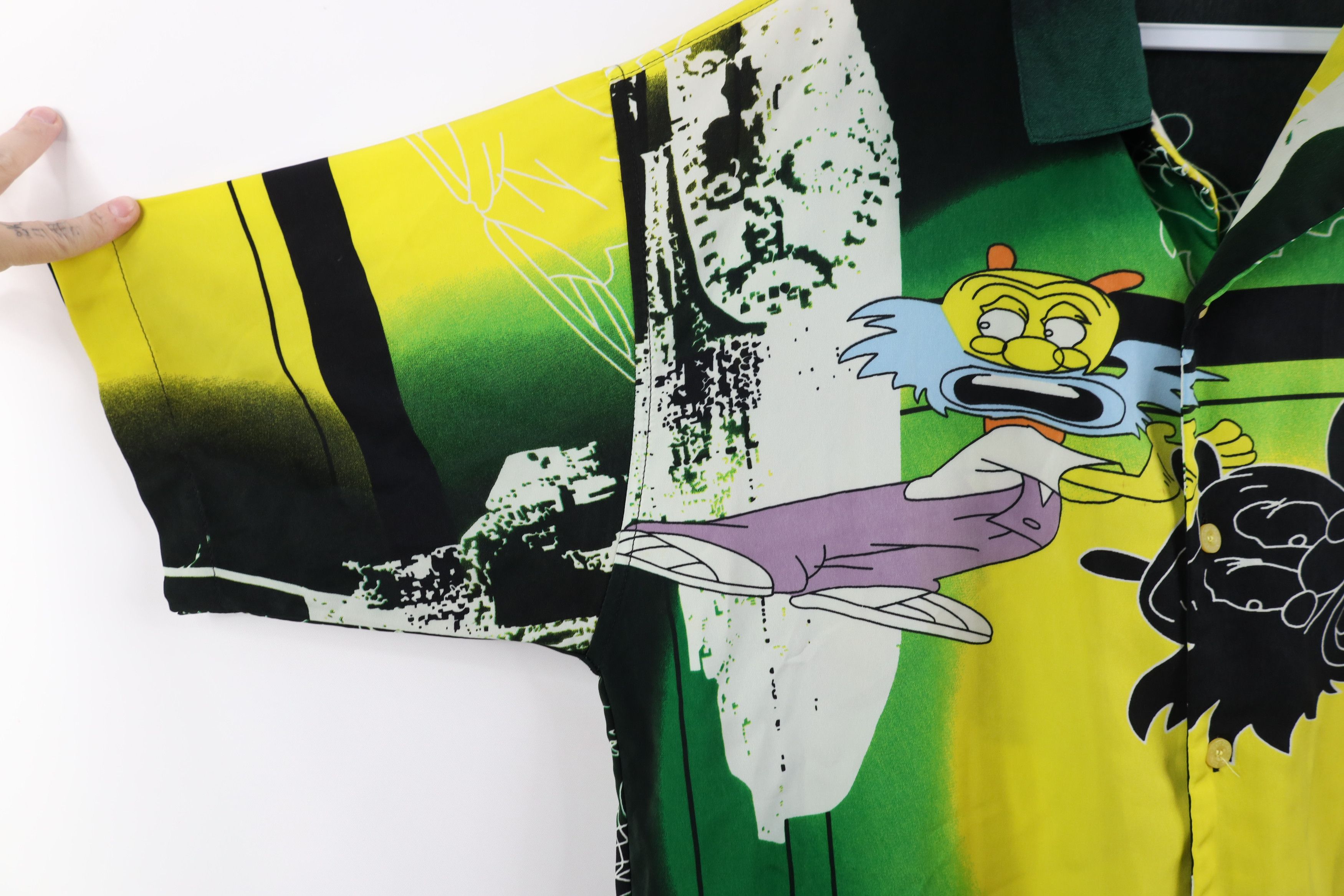 Vintage Vintage 90s Y2K Streetwear Hop Graffiti Cartoon Button Shirt Size US M / EU 48-50 / 2 - 5 Thumbnail
