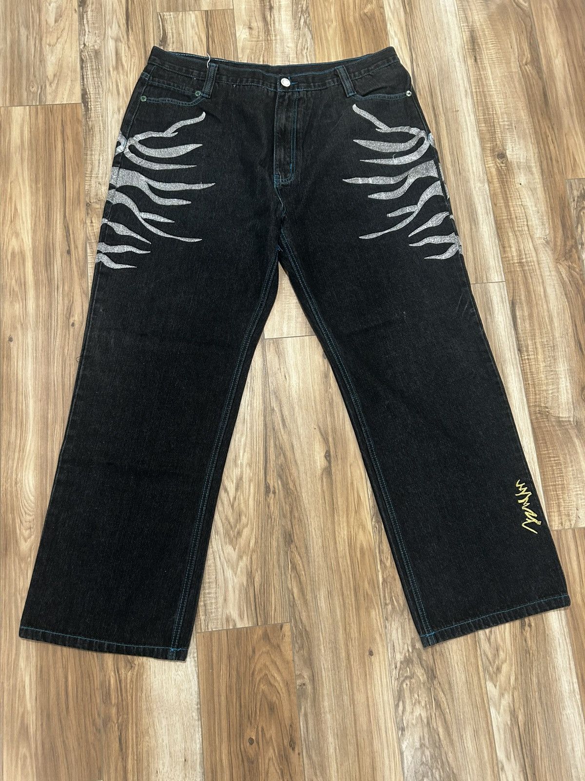 Coogi Vintage Y2K baggy coogi tiger denim jeans with embroidery Size US 42 / EU 58 - 3 Thumbnail