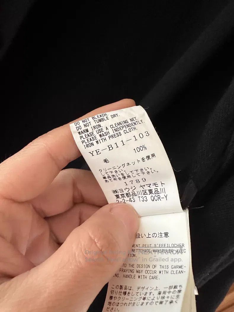 Yohji Yamamoto Yohji Yamamoto Solid Black Long Shirt Size US M / EU 48-50 / 2 - 9 Thumbnail