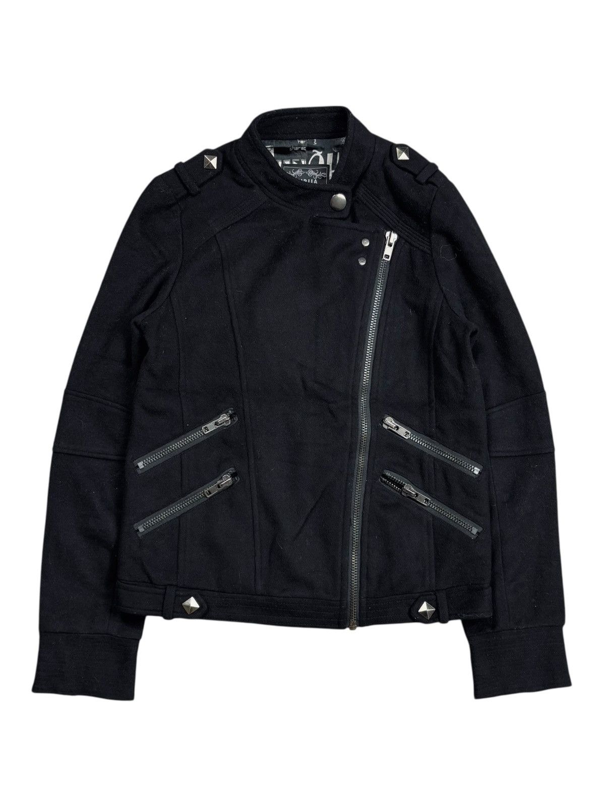 14th Addiction 2000s Murua - Vkei Style Multizips Rider Wool Jacket Size US M / EU 48-50 / 2 - 3 Thumbnail