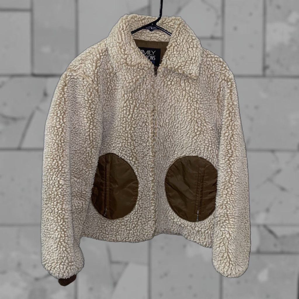 Vintage Avon Women's Beige Fleece Full Zip Jacket Large Size L / US 10 / IT 46 - 1 Thumbnail