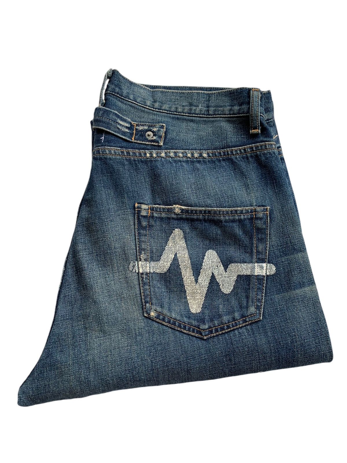 Japanese Brand × Kapital × Vintage Whiz Limited Japanese Ripped Selvedge Distressed Denim Size US 35 - 9 Thumbnail