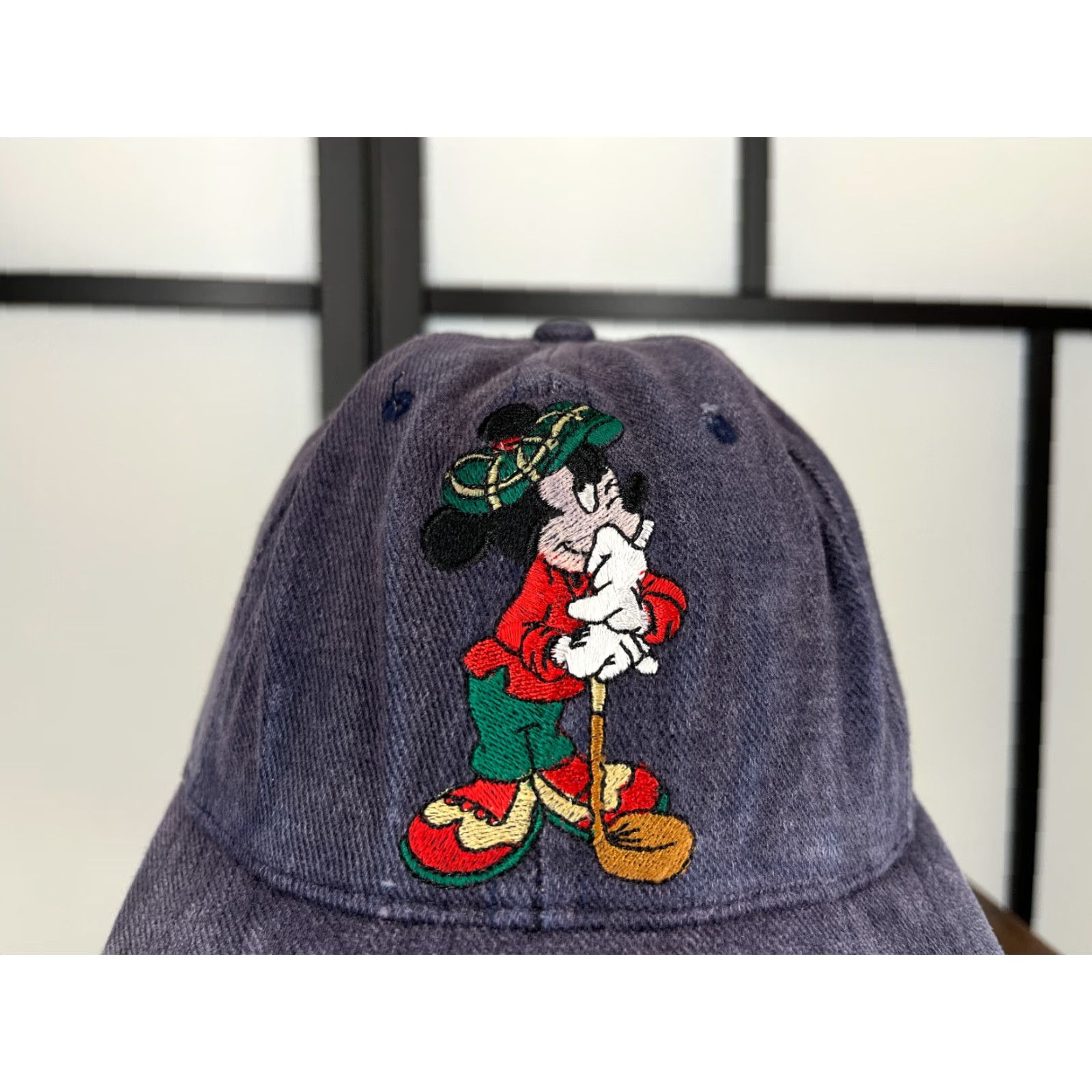 Disney VINTAGE Disney Mickey Mouse Golf Hat Cap Strap Back Adult One Size Blue Cotton Size ONE SIZE - 2 Thumbnail
