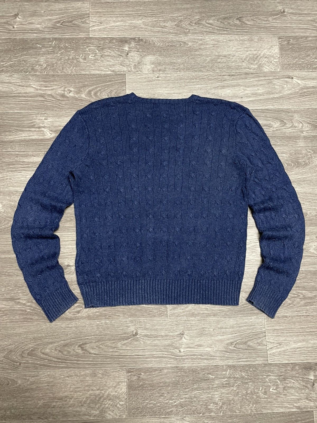 Polo Ralph Lauren Vintage Polo Ralph Lauren 100% Silk Cable Knit Sweater Size L / US 10 / IT 46 - 11 Thumbnail