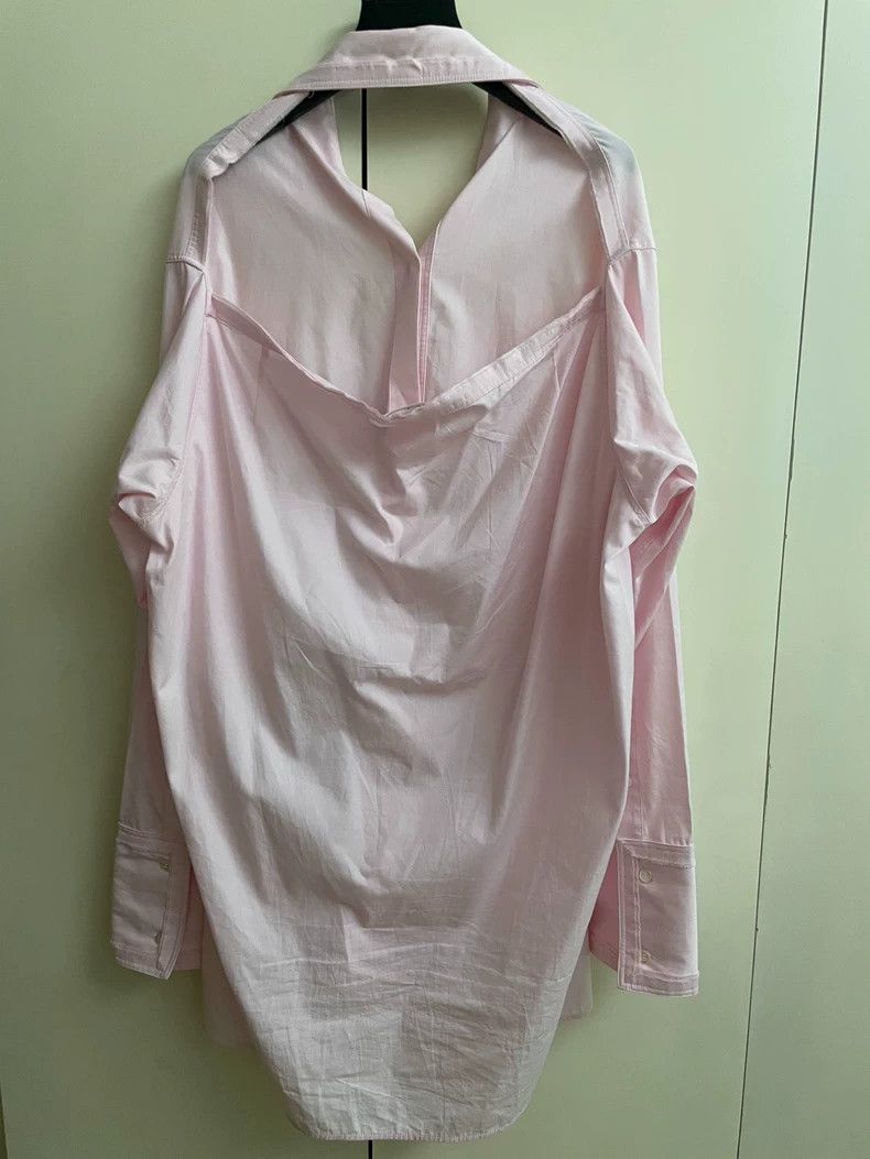 Helmut Lang HELMUT LANG Pink backless shirt Size L / US 10 / IT 46 - 2 Thumbnail