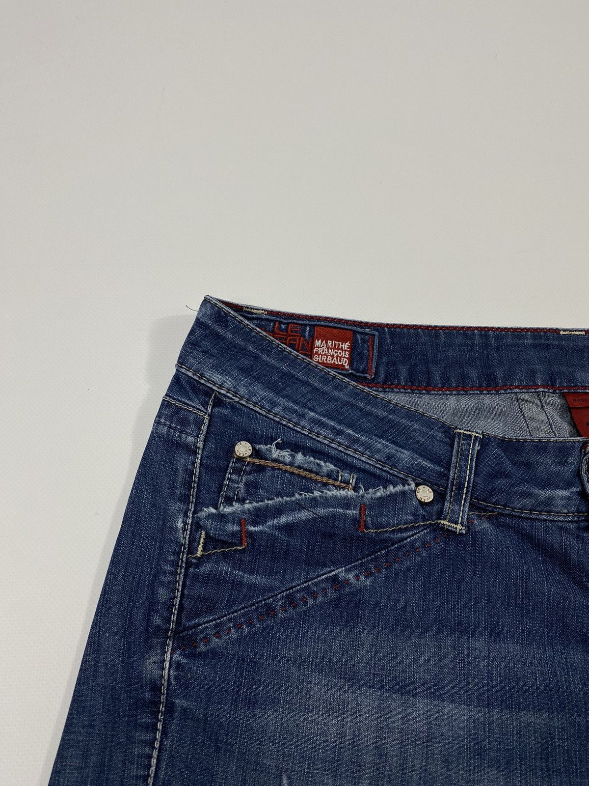 Marithe + Francois Girbaud LASTDROP🔥Y2K Le Jean De Marithe Francois Girbaud Mini Shorts Size 34" / US 12 / IT 48 - 6 Thumbnail