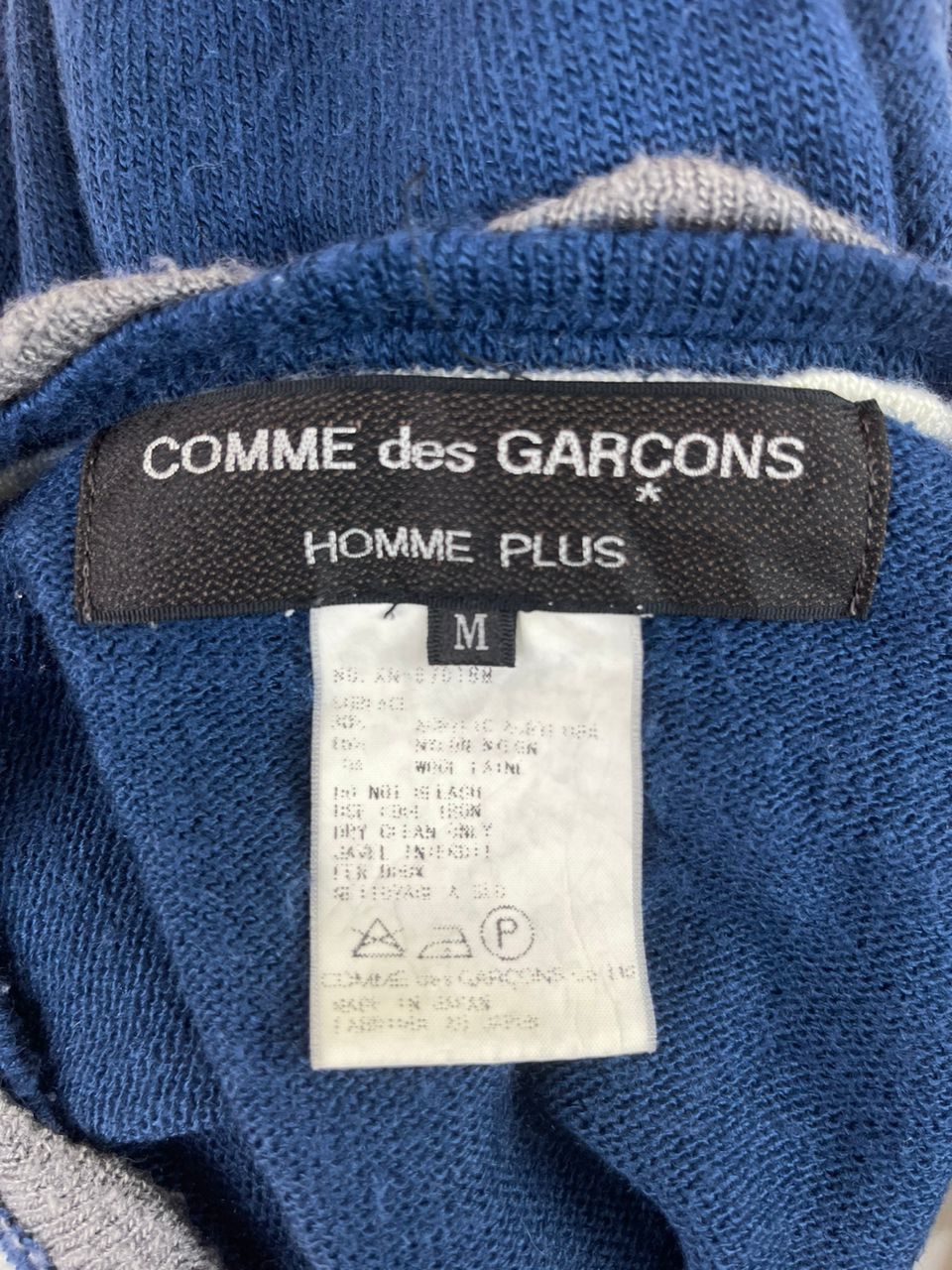 Comme des Garcons Homme Plus × Japanese Brand × Rei Kawakubo AD1998 Short Sleeve Knit Sweater Size US M / EU 48-50 / 2 - 17 Thumbnail