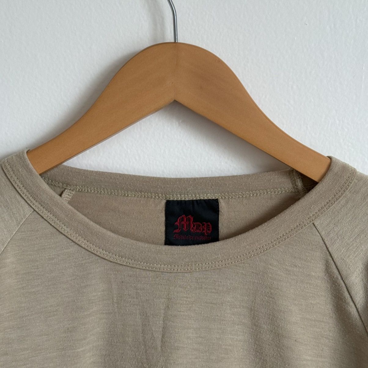 If Six Was Nine × Japanese Brand × Vintage MdP Modèle de Prudence Japan Tattoo Sleeve Beige 3/4 T-Shirt Size US L / EU 52-54 / 3 - 8 Thumbnail