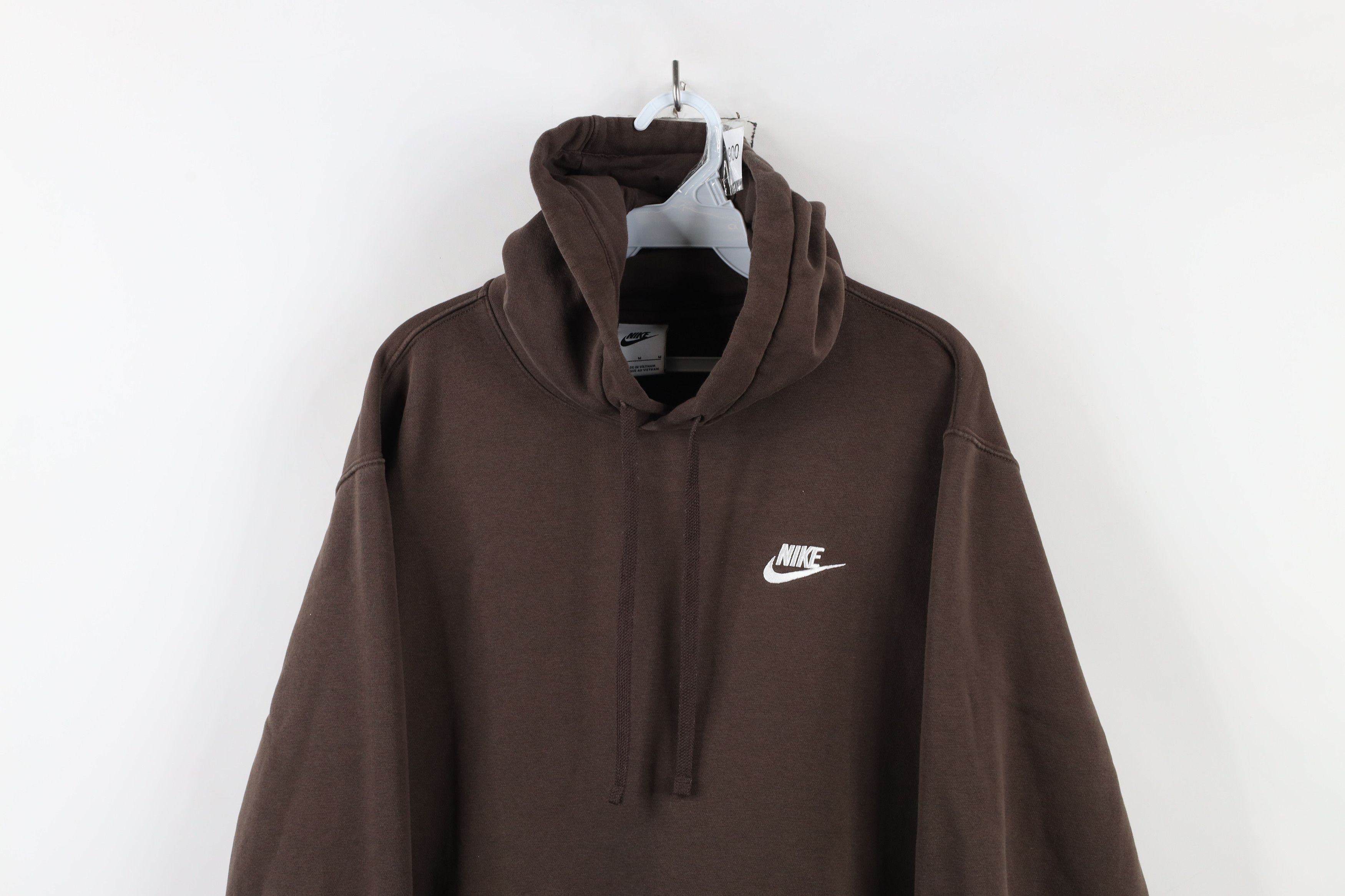 Nike × Vintage Vintage Y2K Nike Scott Mini Swoosh Hoodie Chocolate Brown Size US M / EU 48-50 / 2 - 2 Thumbnail