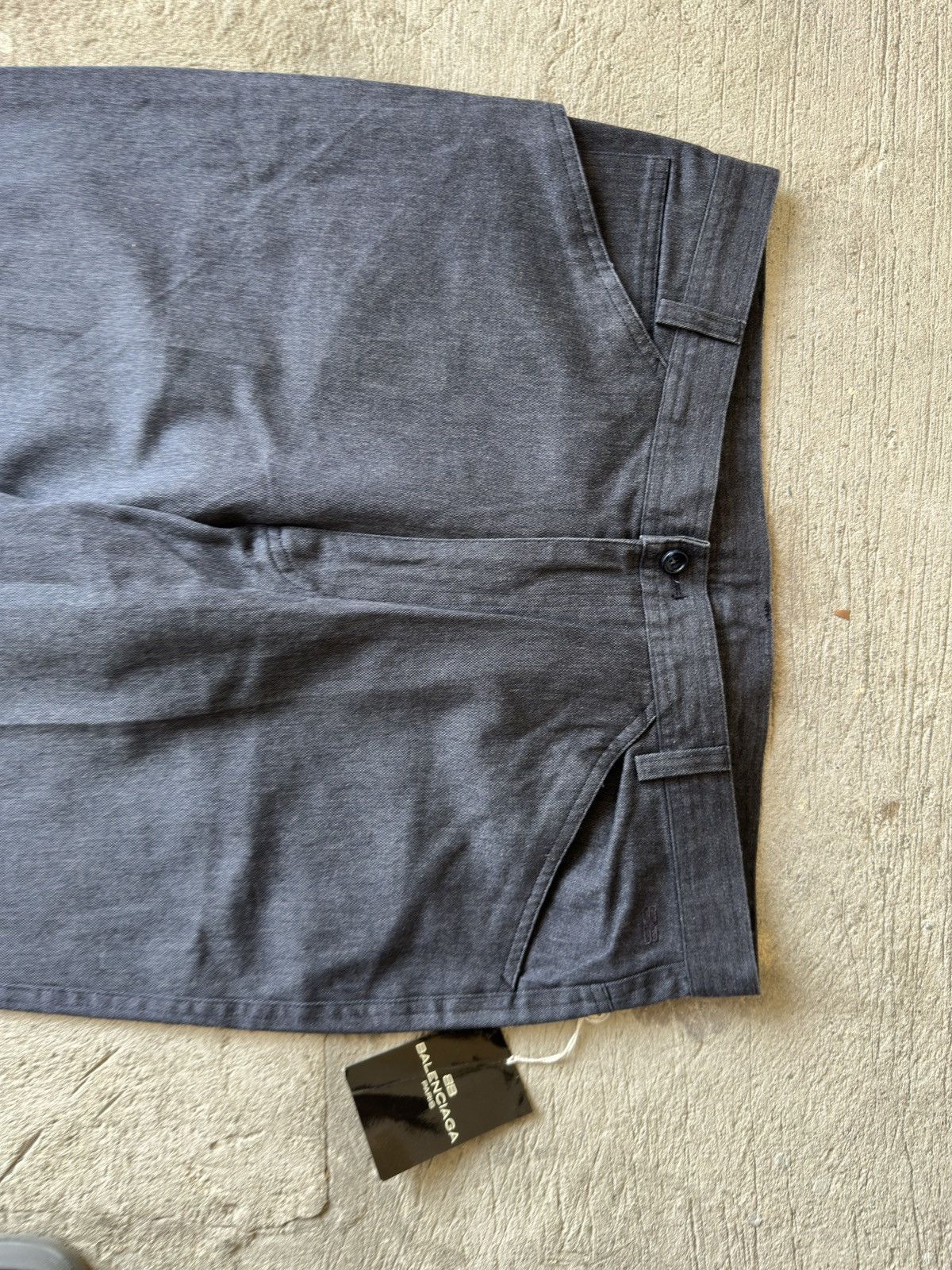 Balenciaga Vintage Balenciaga Dark Indigo Regular Fit Pants Size US 33 - 2 Thumbnail