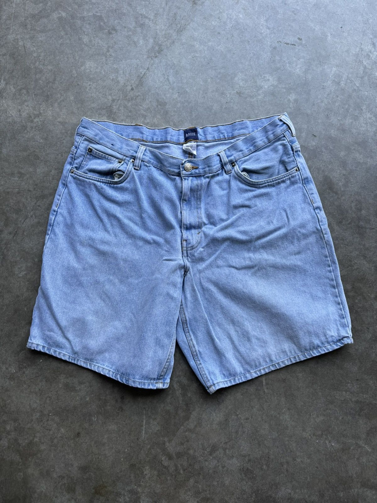 Basic Editions Vintage 90’s/00’s Basic Editions Light Wash Faded Jorts Size US 38 / EU 54 - 1 Thumbnail