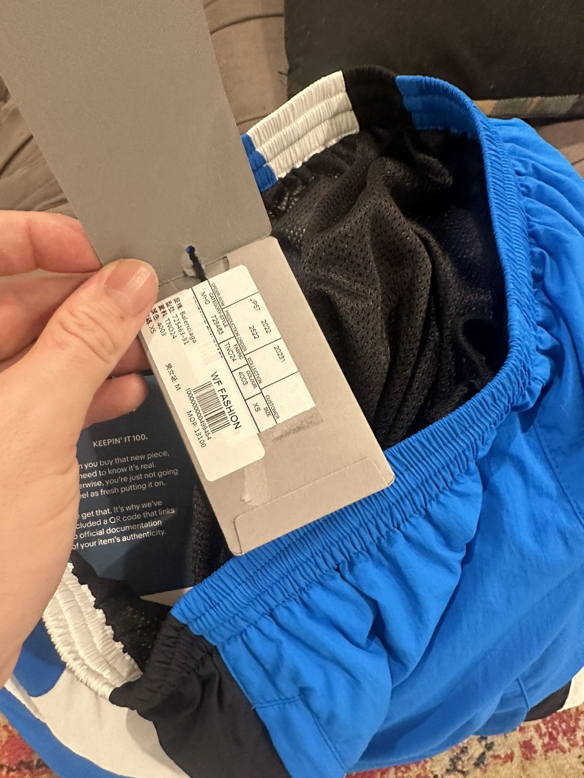 Balenciaga Balenciaga 3B Blue Windbreaker Sweatpants Size US 32 / EU 48 - 14 Thumbnail