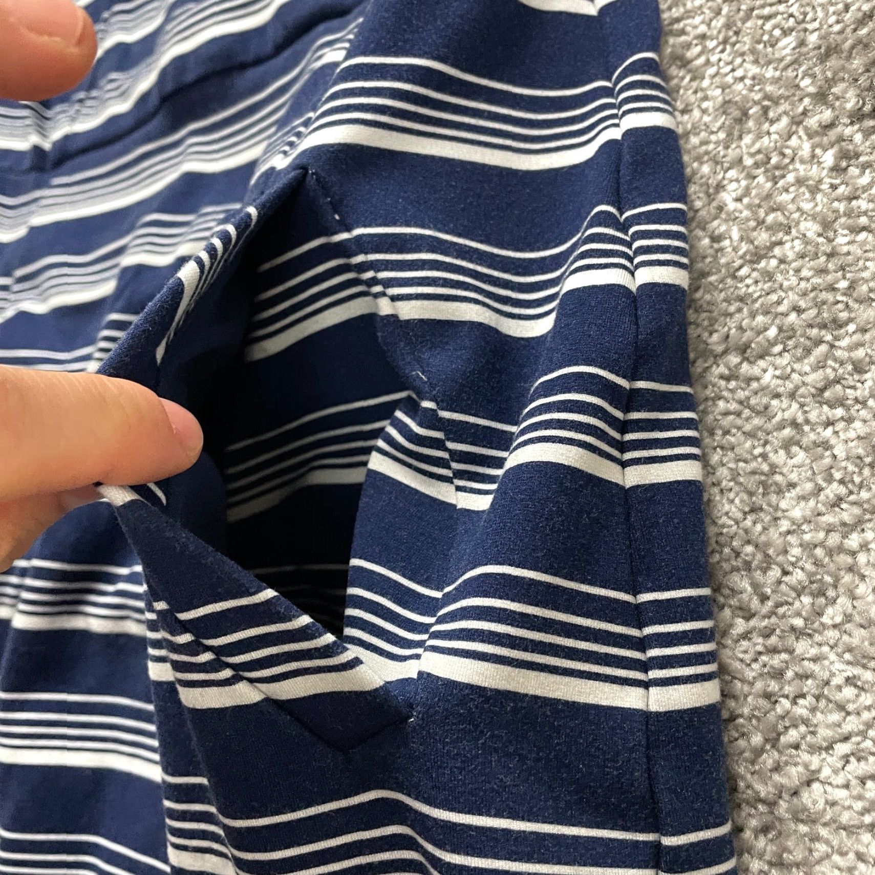 Lands' End VINTAGE Lands' End Sheath Dress Womens 8 Midi Sleeveless Blue White Striped Business Party Workwear Size M / US 6-8 / IT 42-44 - 5 Thumbnail