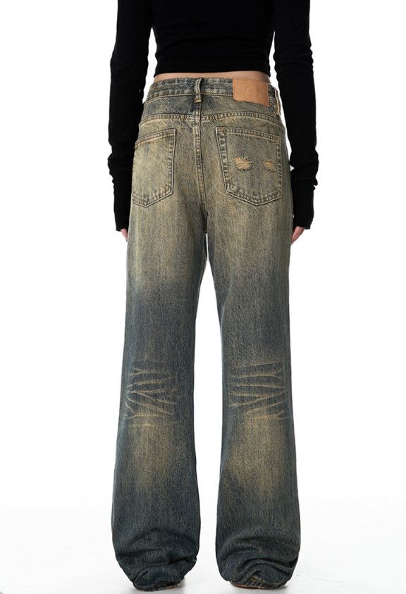 Jean American retro straight loose casual slim bootcut jeans Size US 32 / EU 48 - 4 Thumbnail
