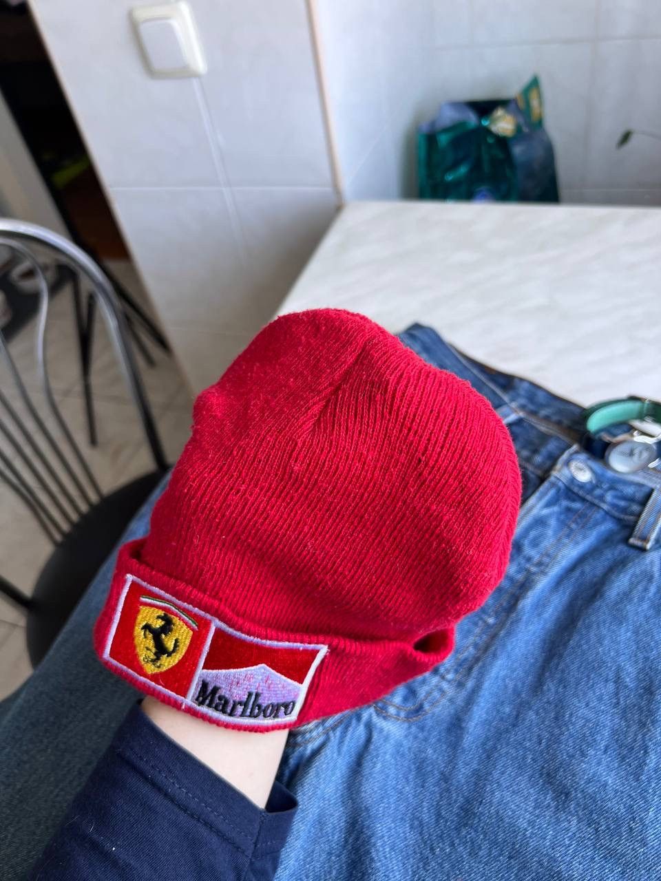 Marlboro Marlboro Ferrari Racing vintage red beanie hat rare Size ONE SIZE - 4 Thumbnail