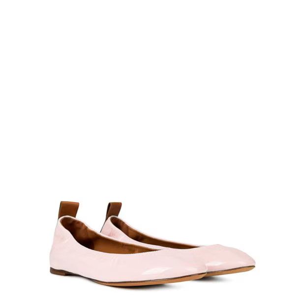 Lanvin o1g2r1mq1024 Leather Ballet Flats in Pink Size US 8 / IT 38 - 3 Thumbnail