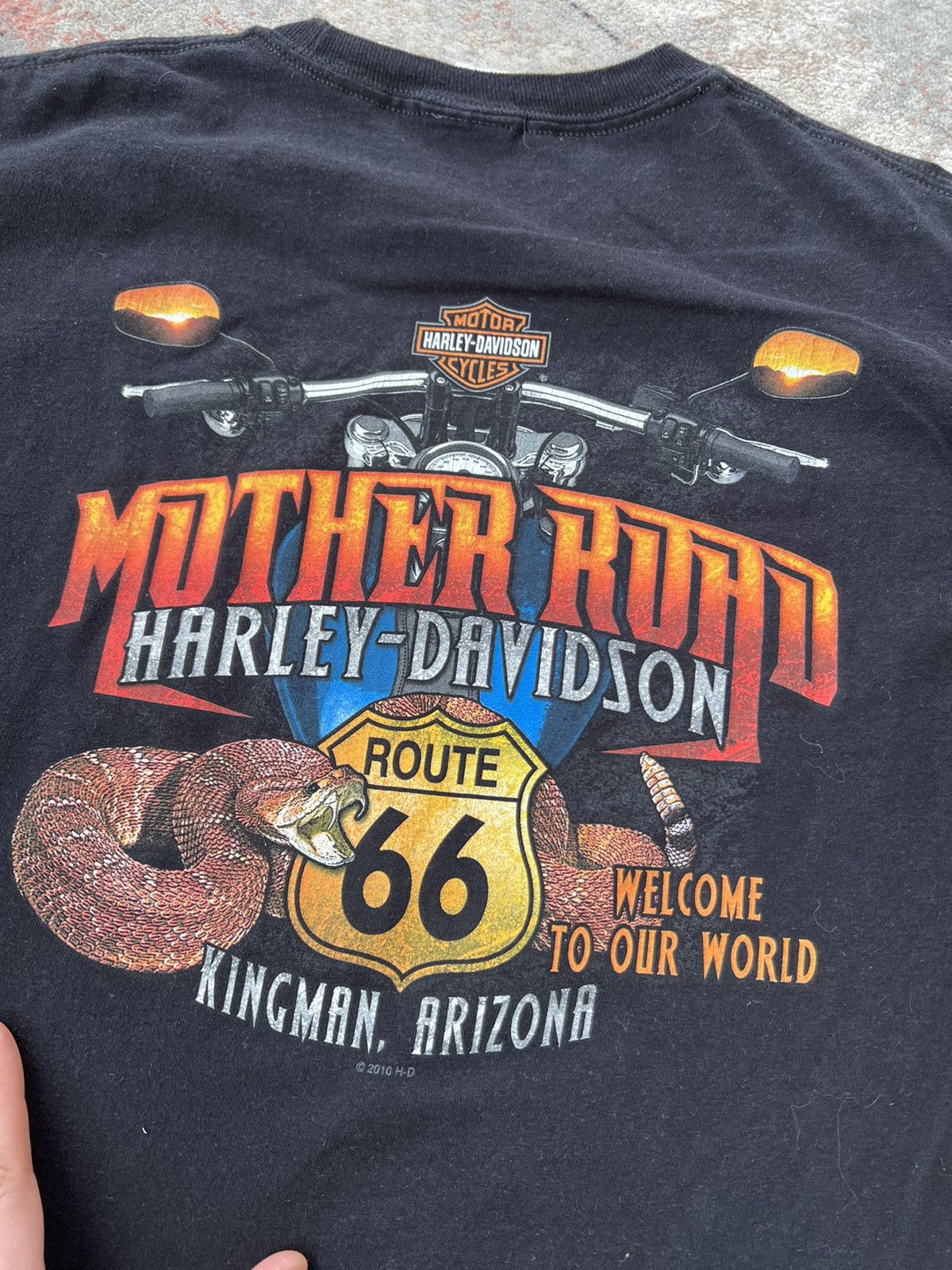 Harley Davidson × Vintage Harley-Davidson Mother Road Kingman Arizona Tee Size US L / EU 52-54 / 3 - 8 Thumbnail