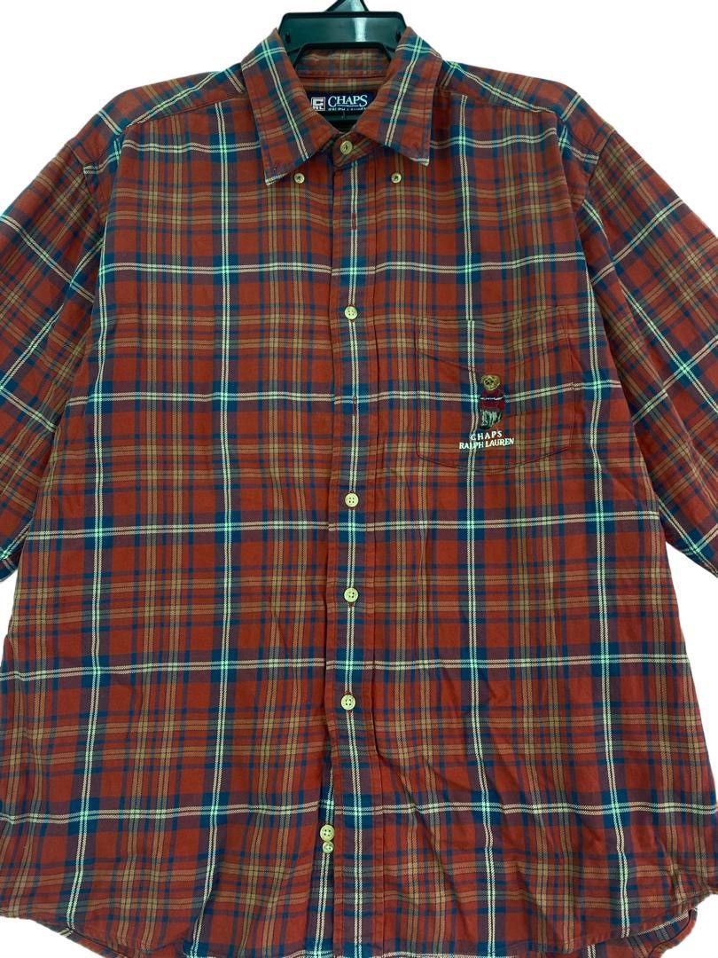 Chaps Ralph Lauren × Vintage Chaps Ralph Lauren bear logo checkered shirts button up Size US L / EU 52-54 / 3 - 3 Thumbnail