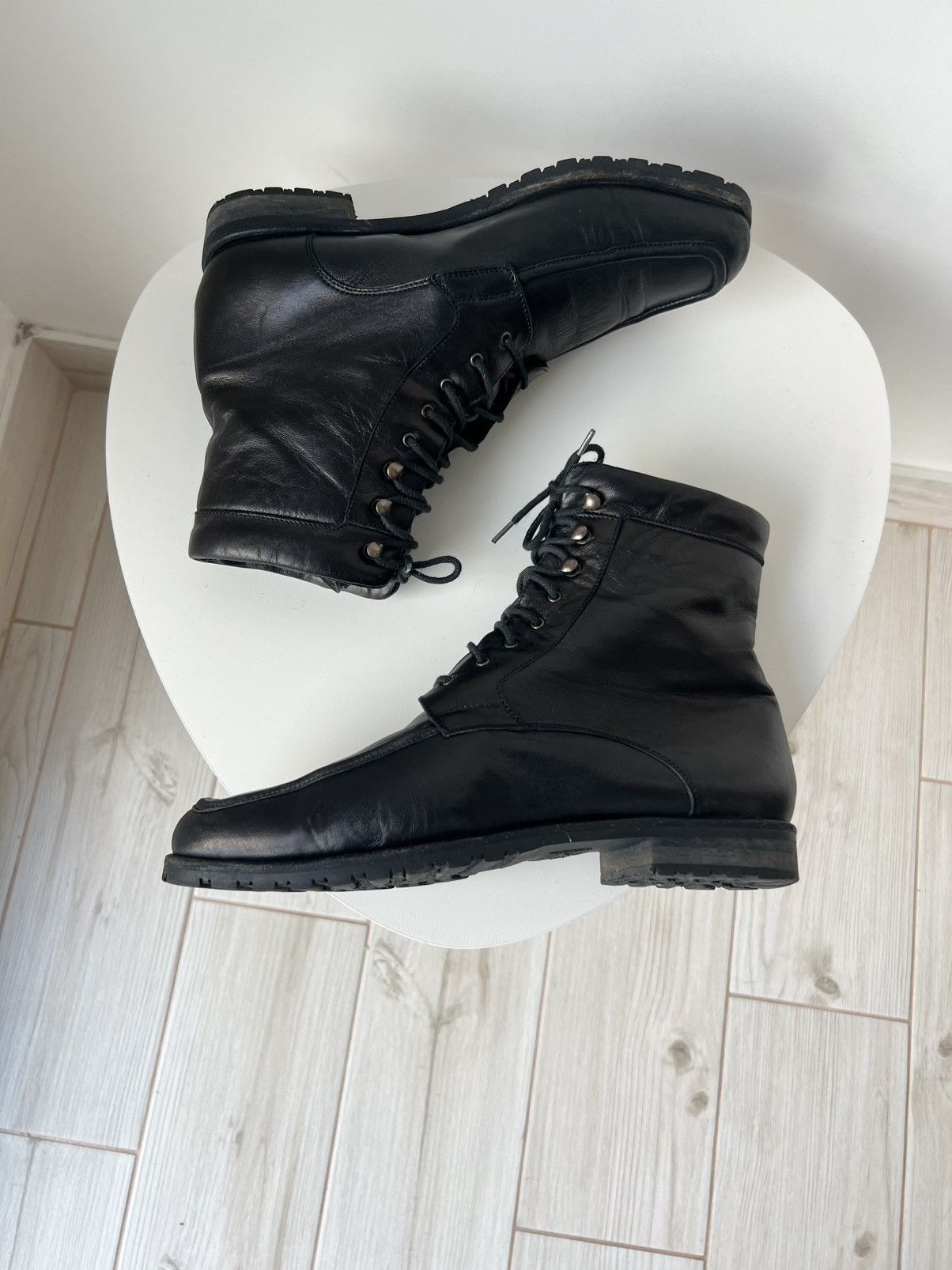 Bally Bally Leather Boot Lace Up Lug Sole Vintage Size US 5.5 / EU 38 - 7 Thumbnail