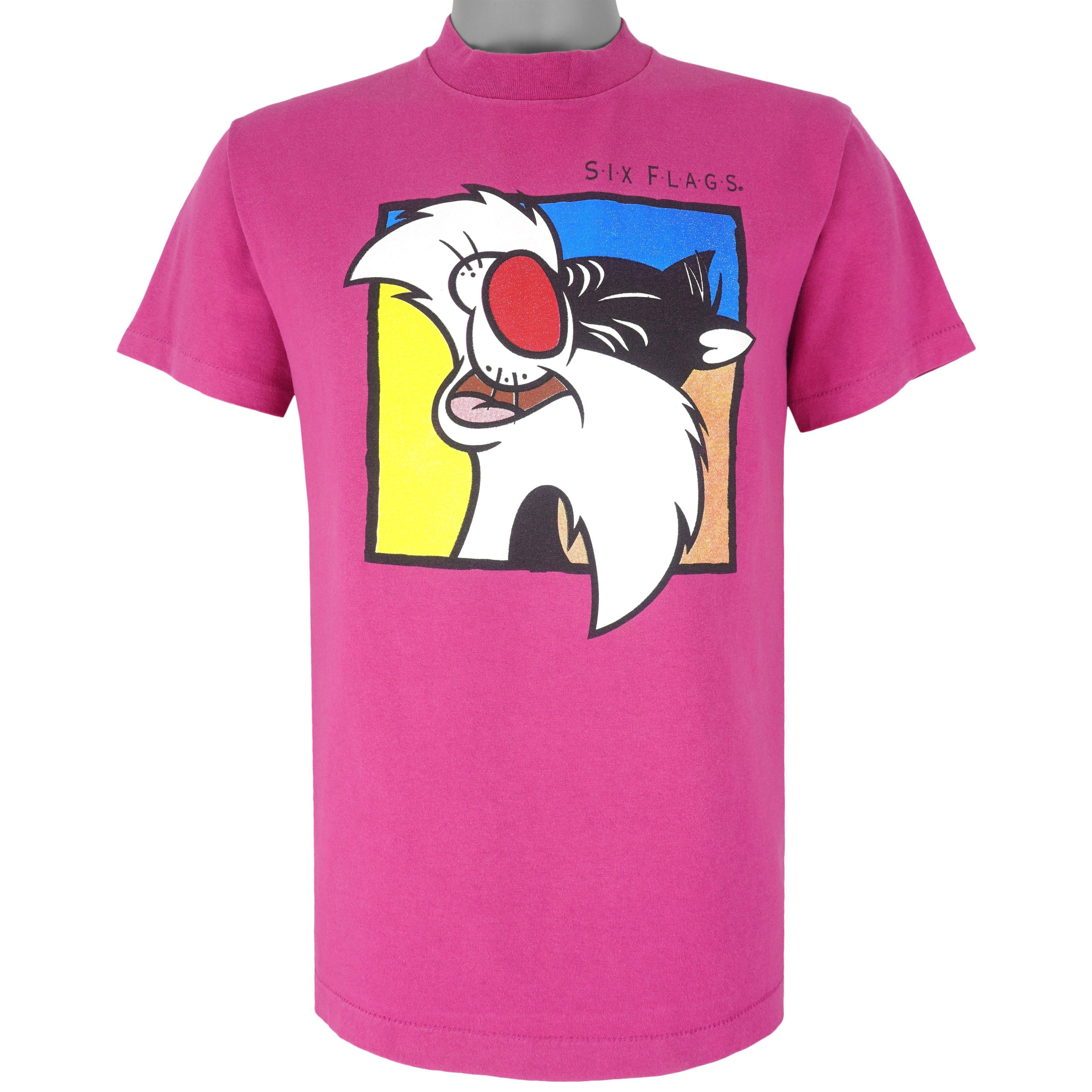 Vintage Looney Tunes (Six Flags) - Sylvester Deadstock T-Shirt 1990s Size US S / EU 44-46 / 1 - 1 Thumbnail