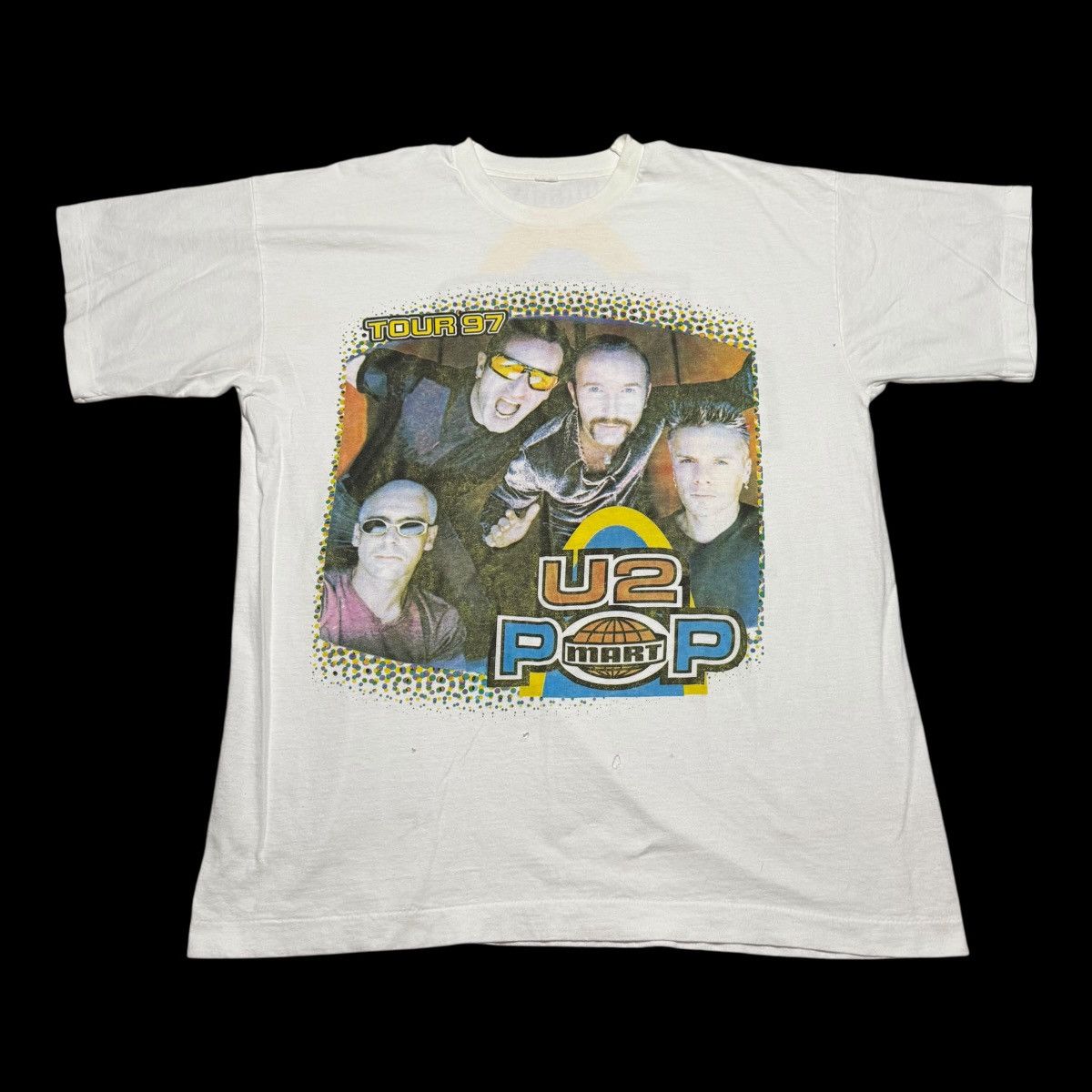 Vintage 1997 U2 Pop Mart Tour Single Stitch Shirt Men's XL FLAWS Size US XL / EU 56 / 4 - 1 Thumbnail