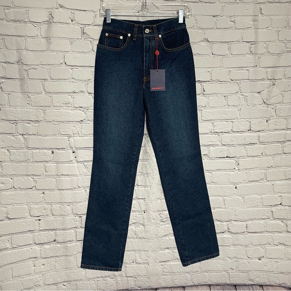 Katharine Hamnett London NWT New Hamnett Straight Leg Jeans Made In Italy Size 26 Size 26" / US 2 / IT 38 - 1 Thumbnail