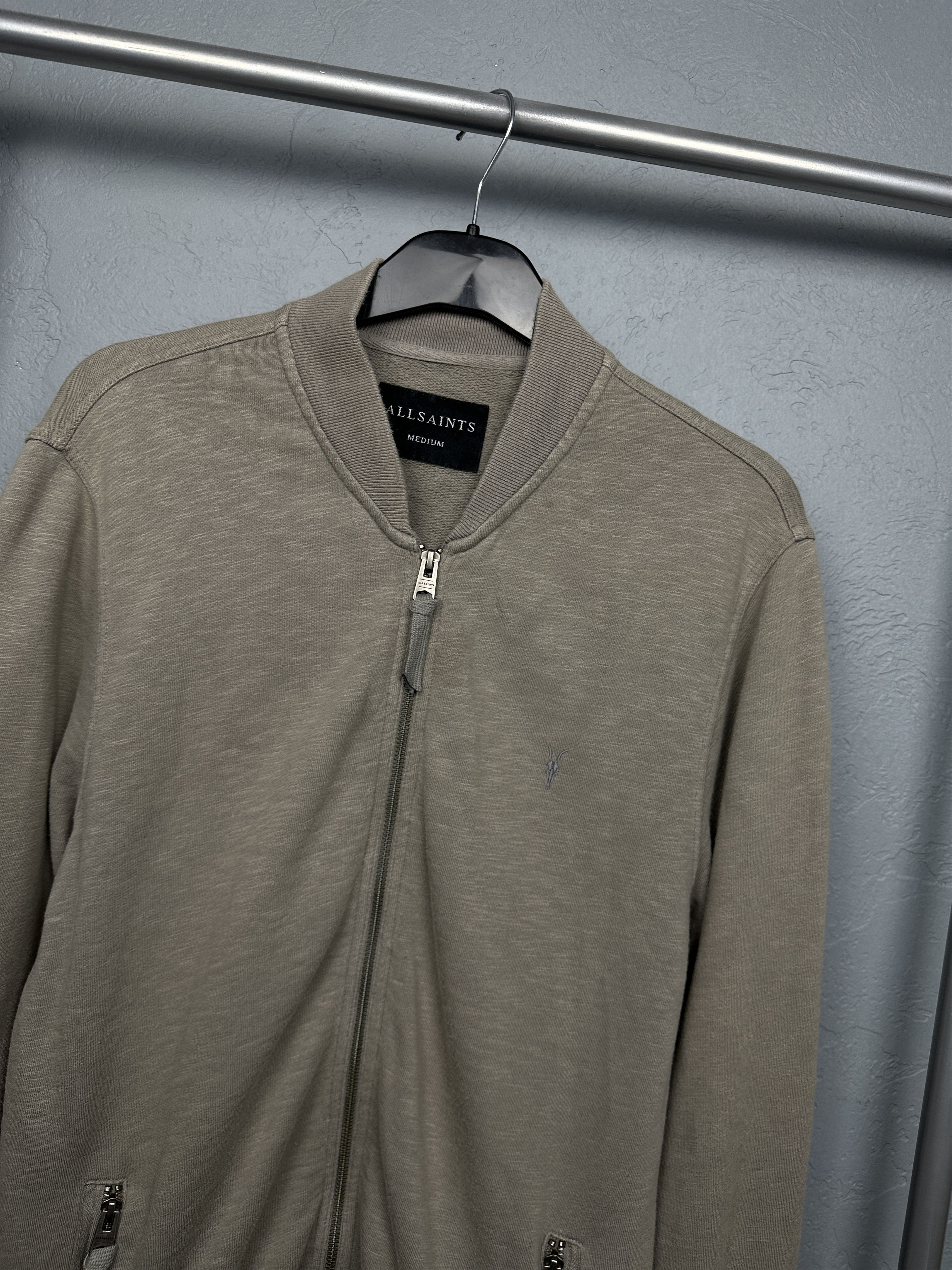 Allsaints Allsaints Vintage Mens Oldsen Bomber Jacket Zip Hoodie Size US M / EU 48-50 / 2 - 2 Thumbnail
