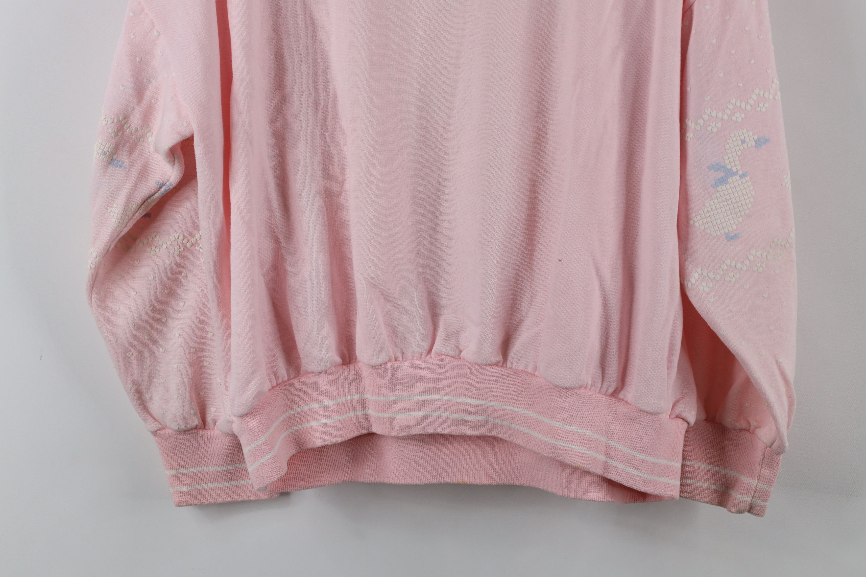 Vintage Vintage 90s Streetwear Fairy Kawaii Duck Heart Sweatshirt Size S / US 4 / IT 40 - 15 Thumbnail