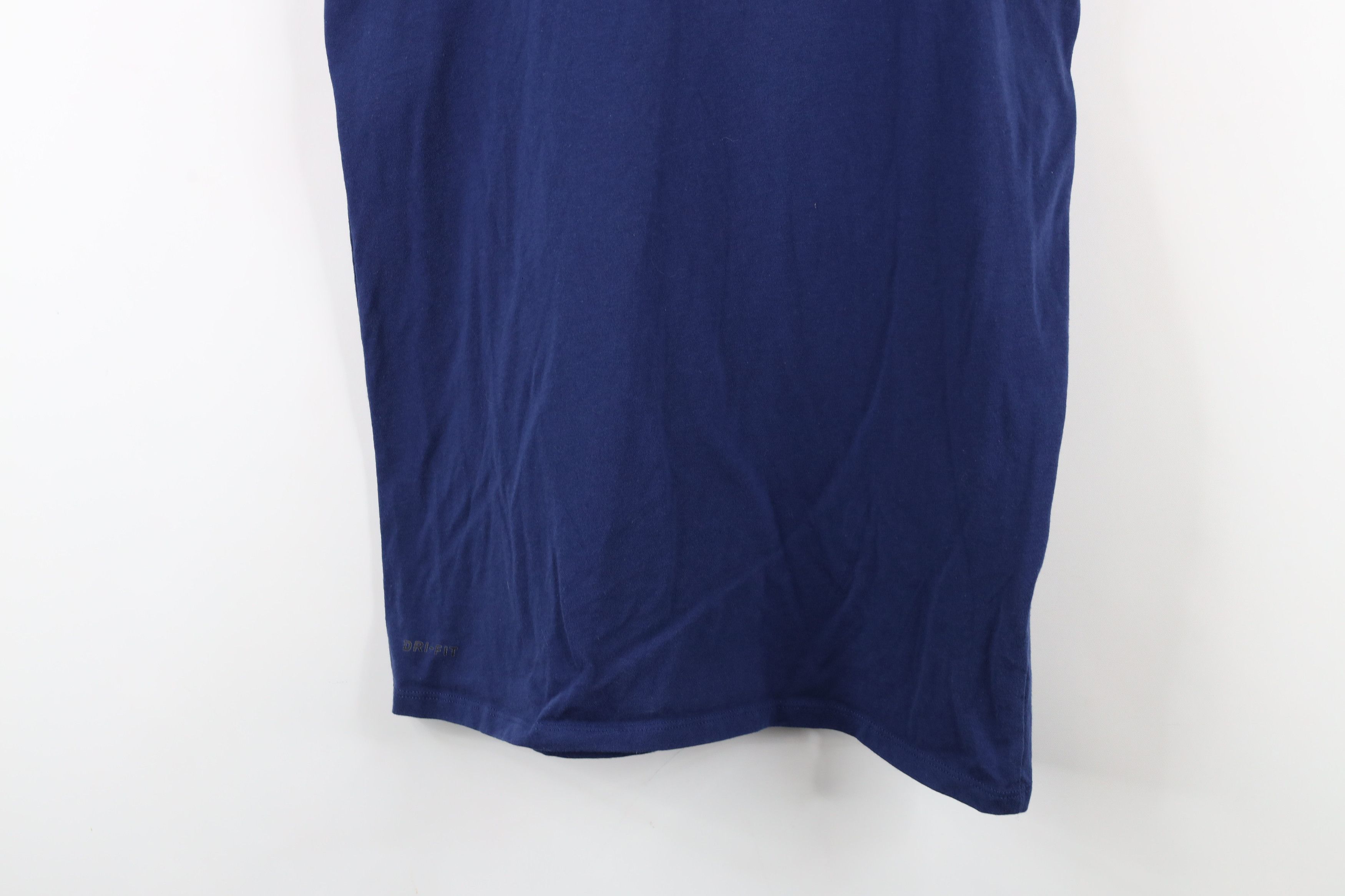 Nike × Vintage Nike Cut Faded Big Swoosh Logo Tank Top T-Shirt Navy Blue Size US M / EU 48-50 / 2 - 3 Thumbnail